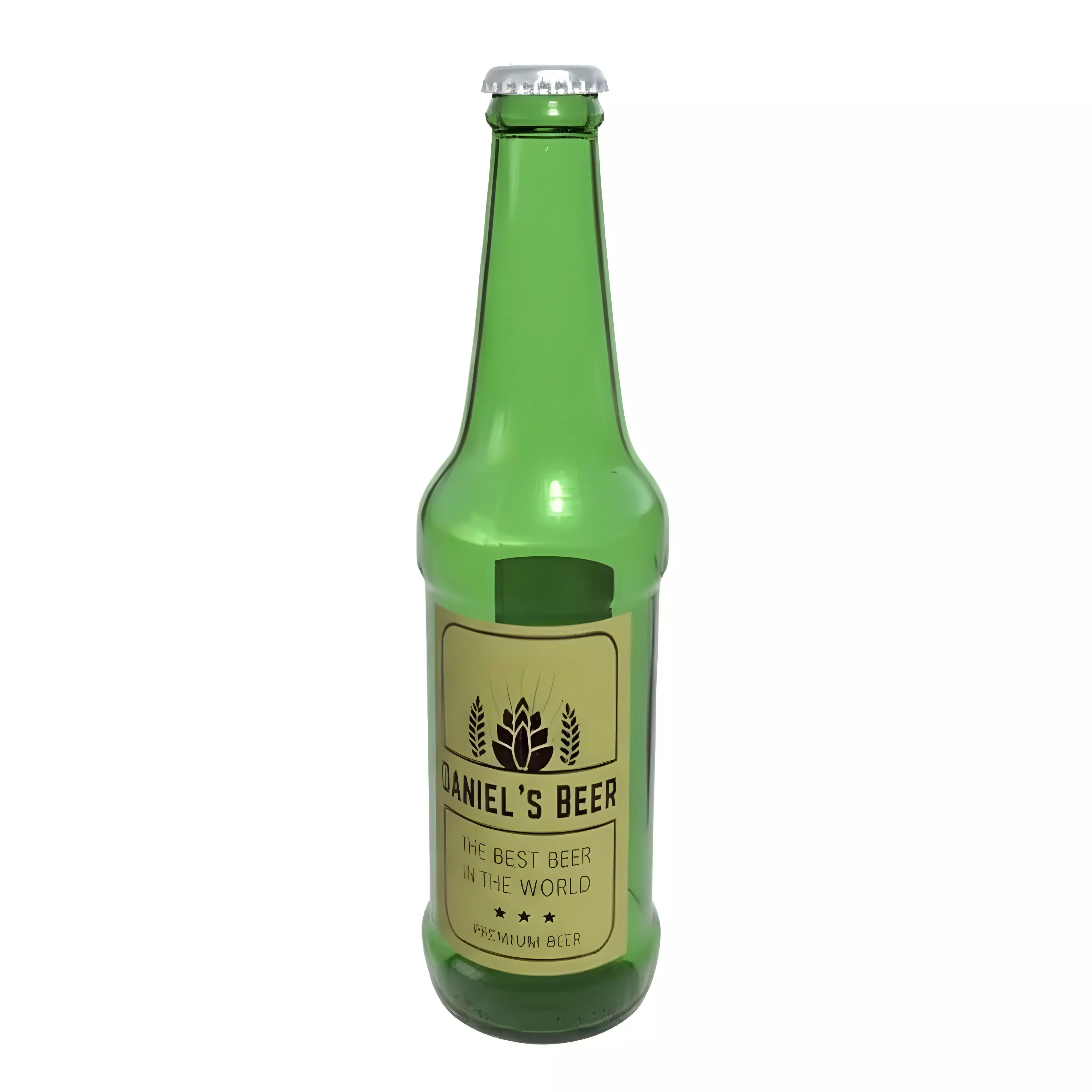 Beer Bottle 3D Model Low-poly 3D model_0