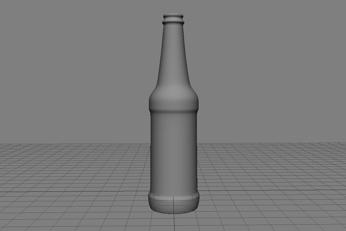 Beer Bottle 3D Model Low-poly 3D model_12