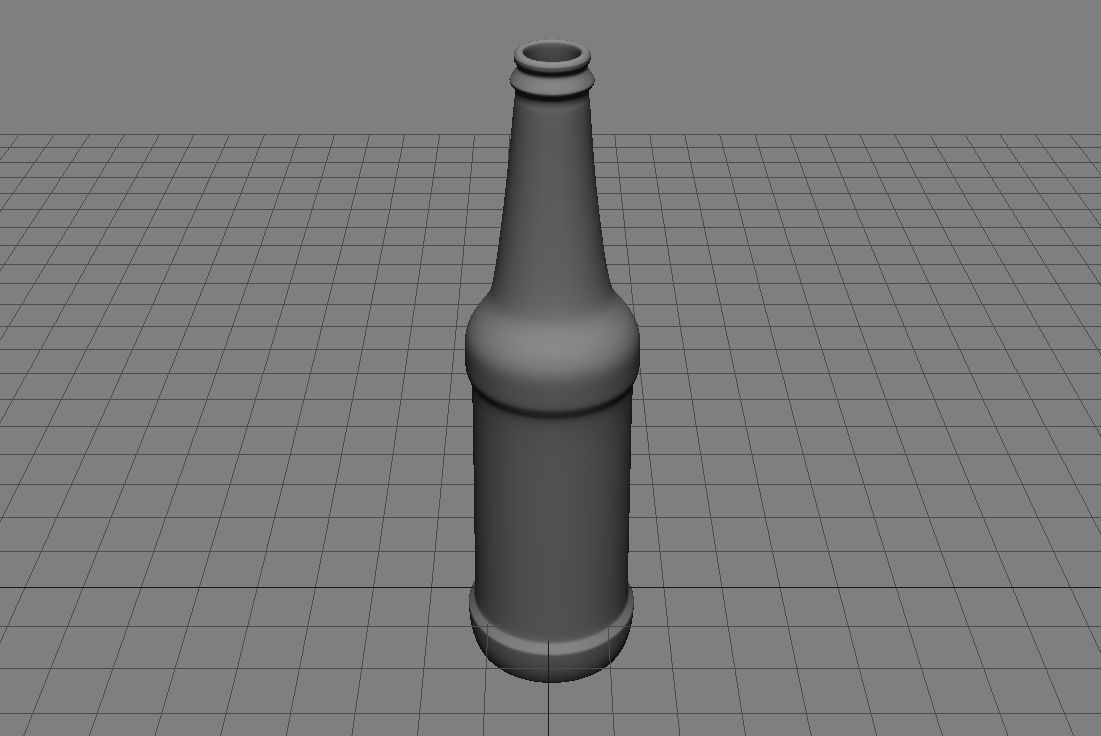 Beer Bottle 3D Model Low-poly 3D model_11