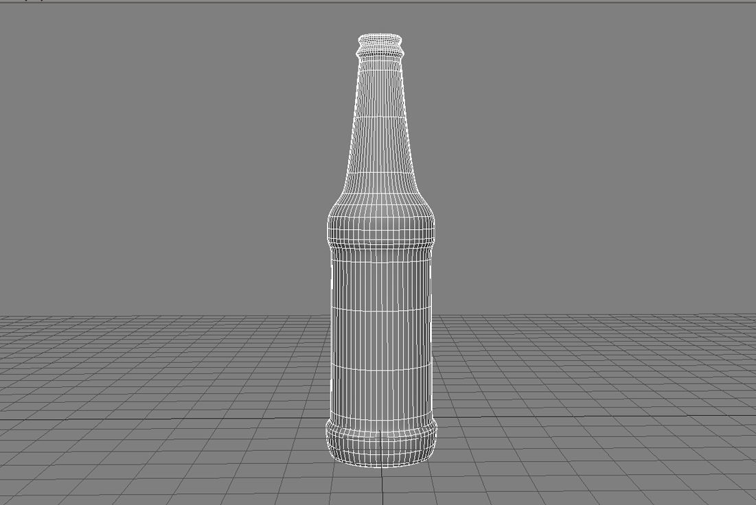 Beer Bottle 3D Model Low-poly 3D model_9