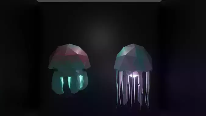 Medusa in lowpoly style