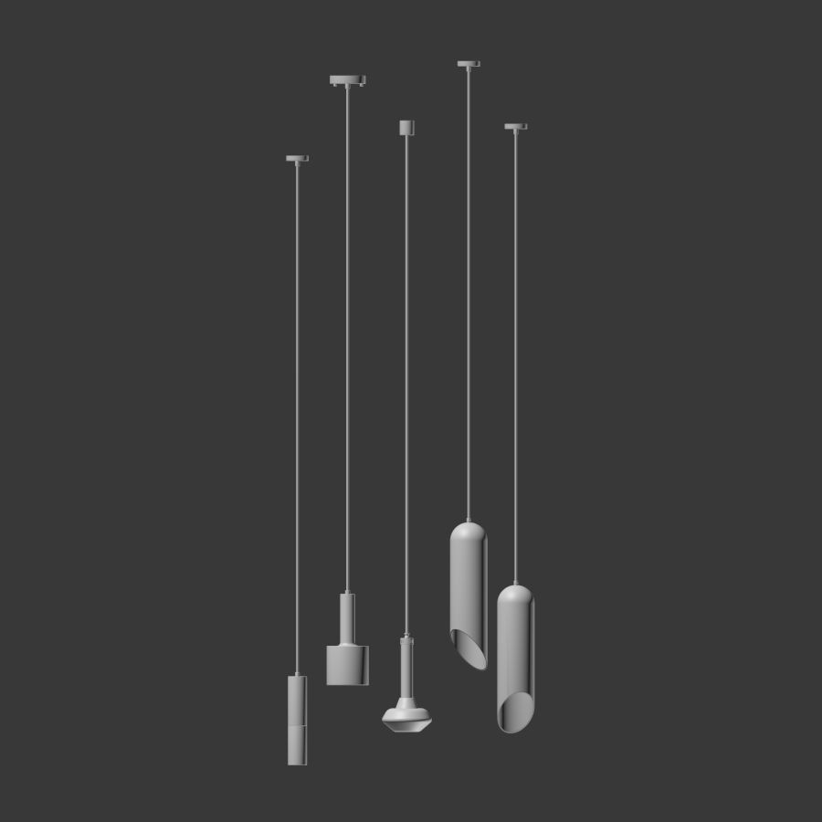 Ceiling Light Collection 3D model_1