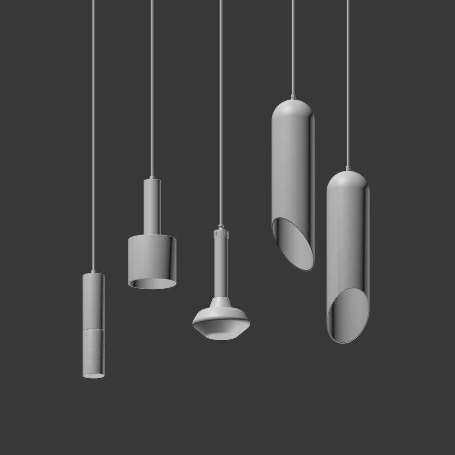 Ceiling Light Collection 3D model_3