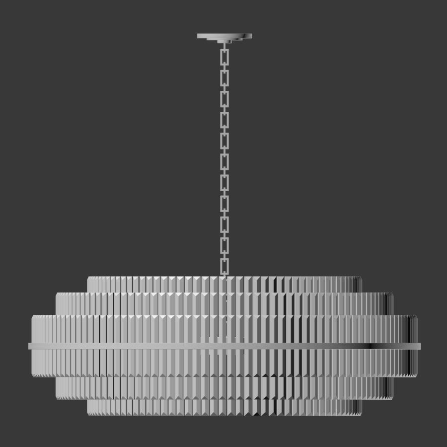 Vienna Round Crystal Chandelier Antique Brass 3D model_1