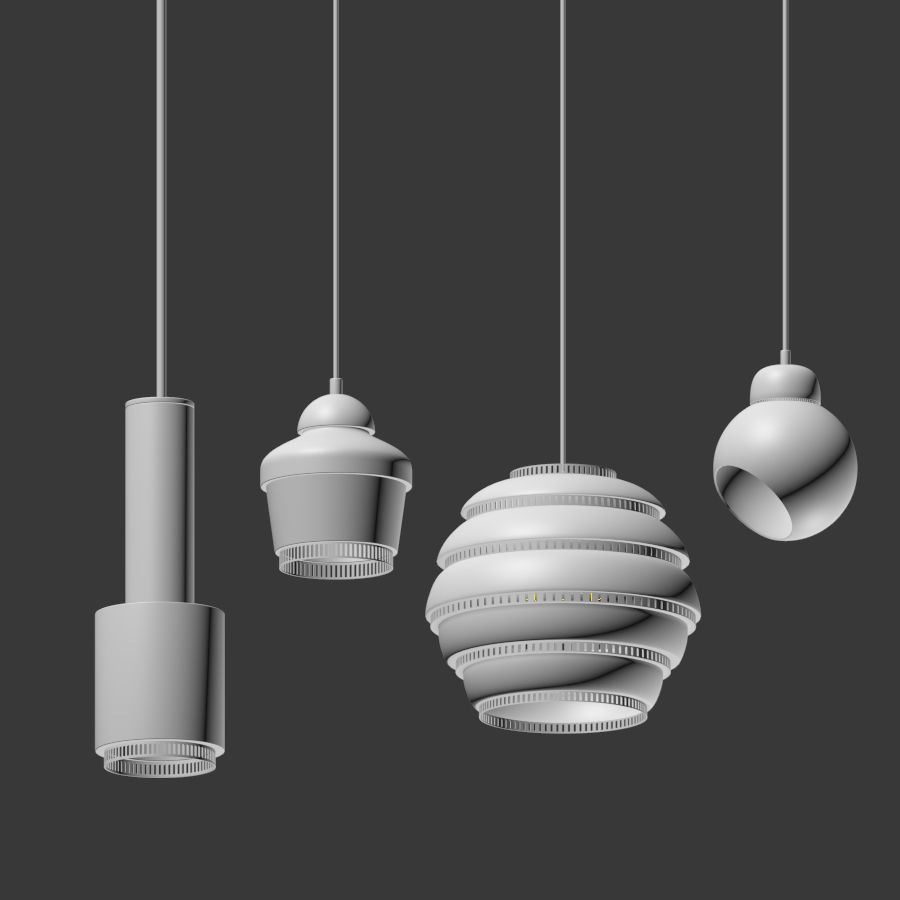 Pendant Light Collection 3D model_3