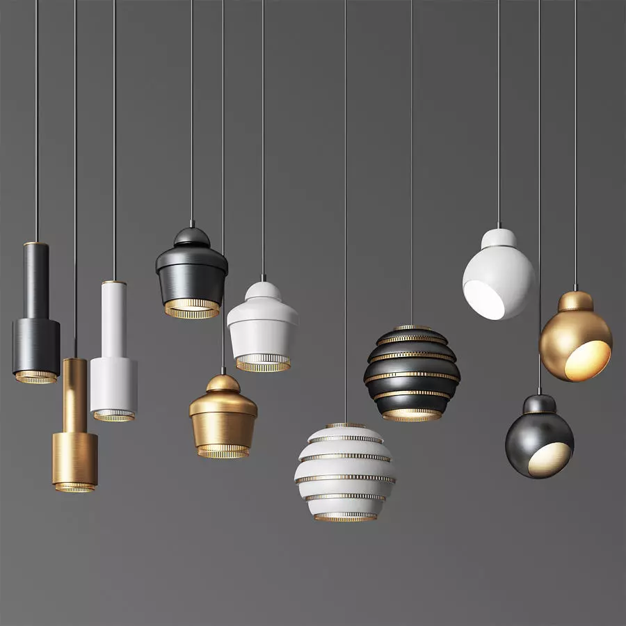 Pendant Light Collection 3D model_0
