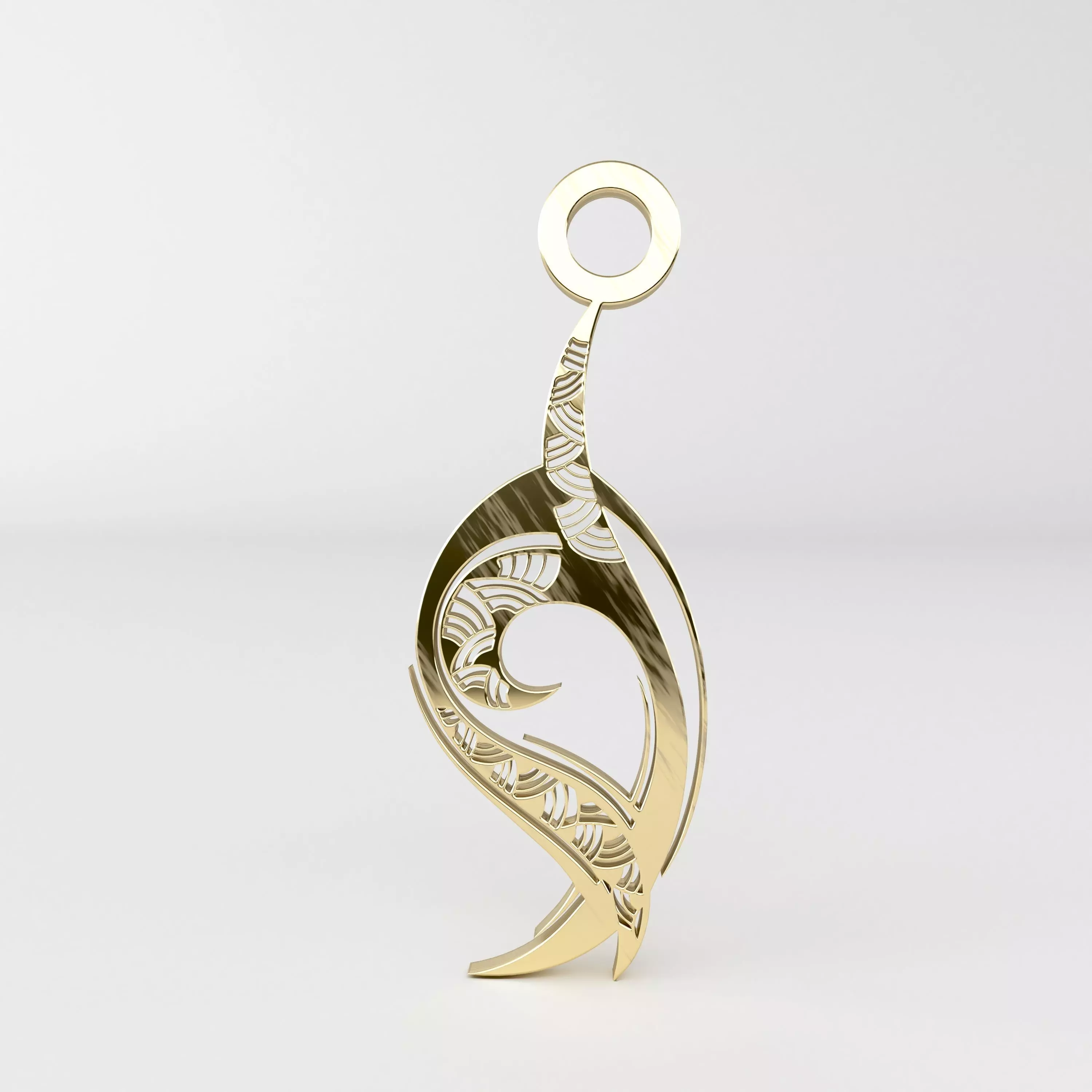 Tribal pendant 04 3D print model