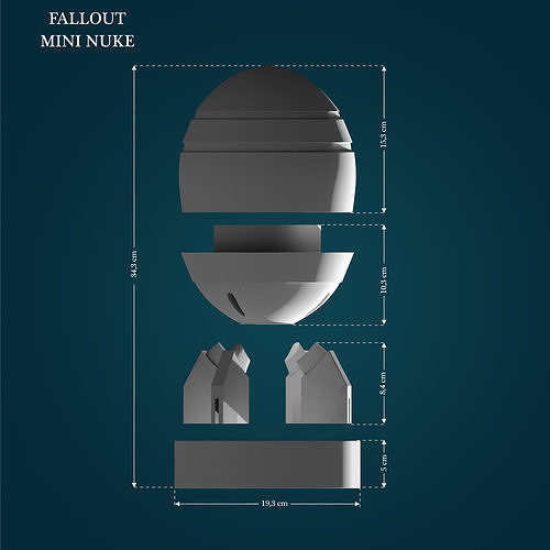 Mini Nuke From Fallout 3D print model