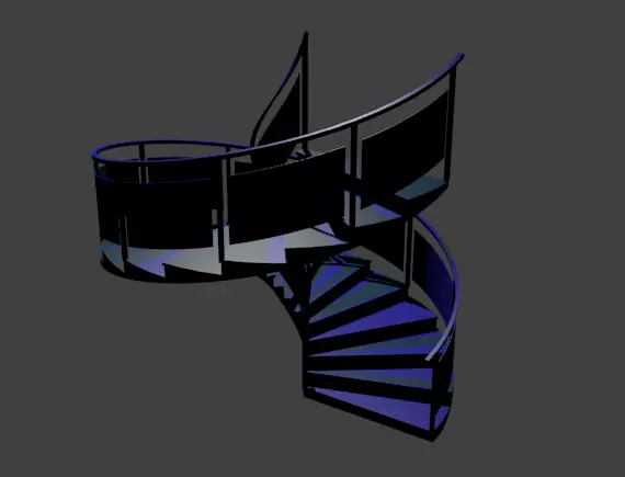 STAIRS spiral staircase 3D print model