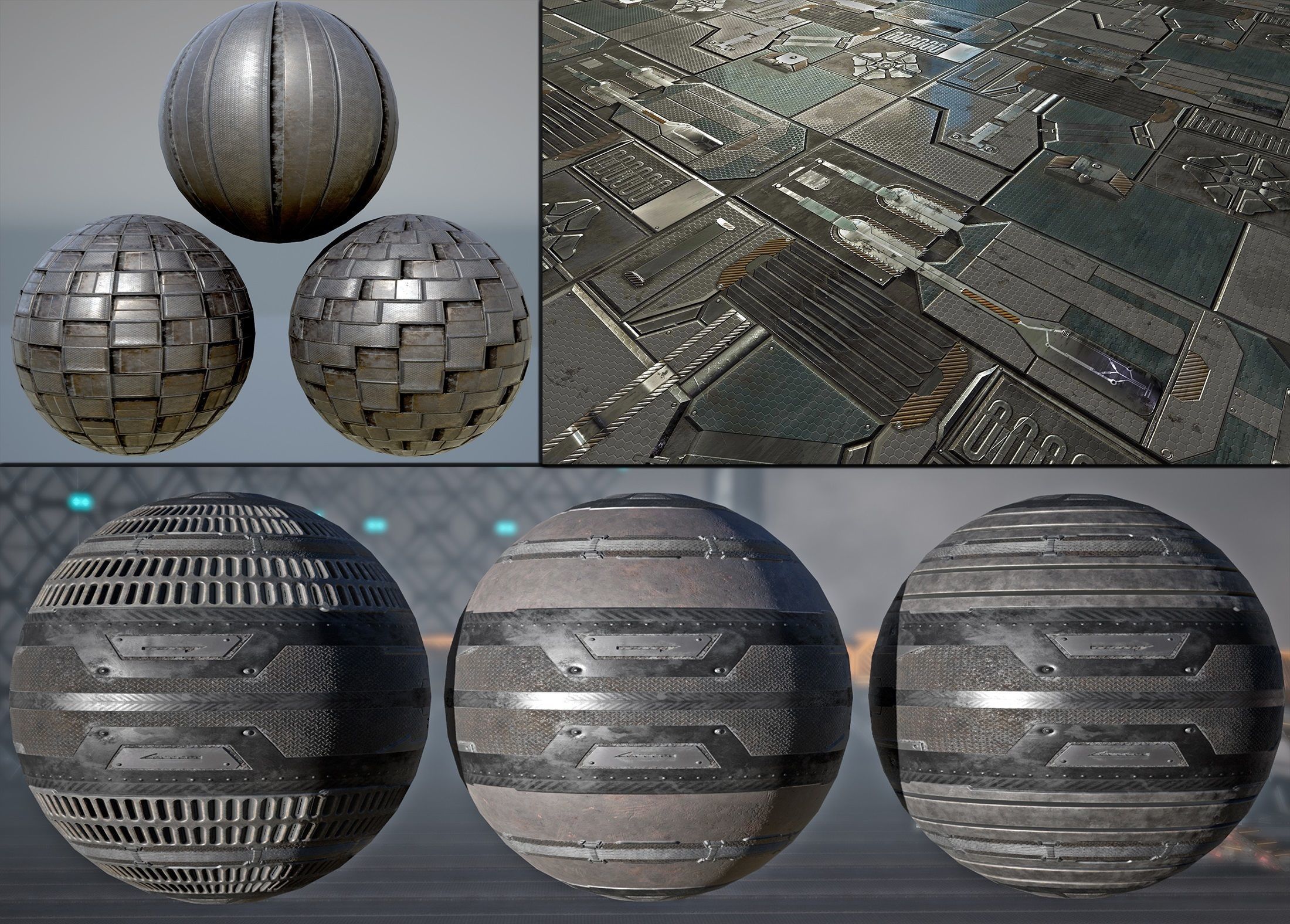 sci fi Textures - Cyberpunk - PBR Texture_2