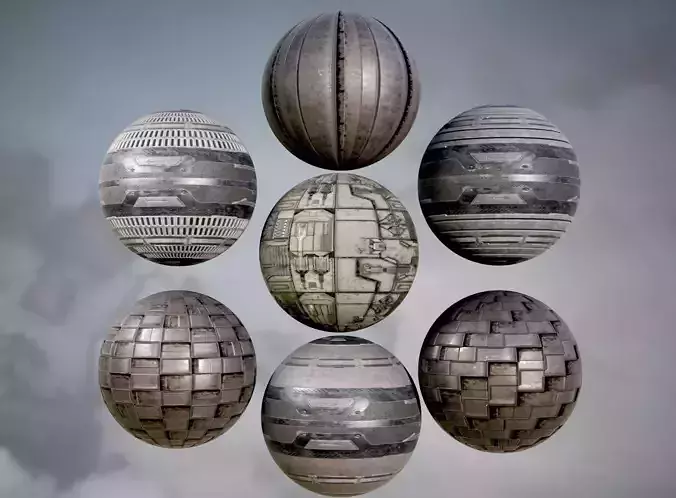  sci fi Textures - Cyberpunk - PBR Texture