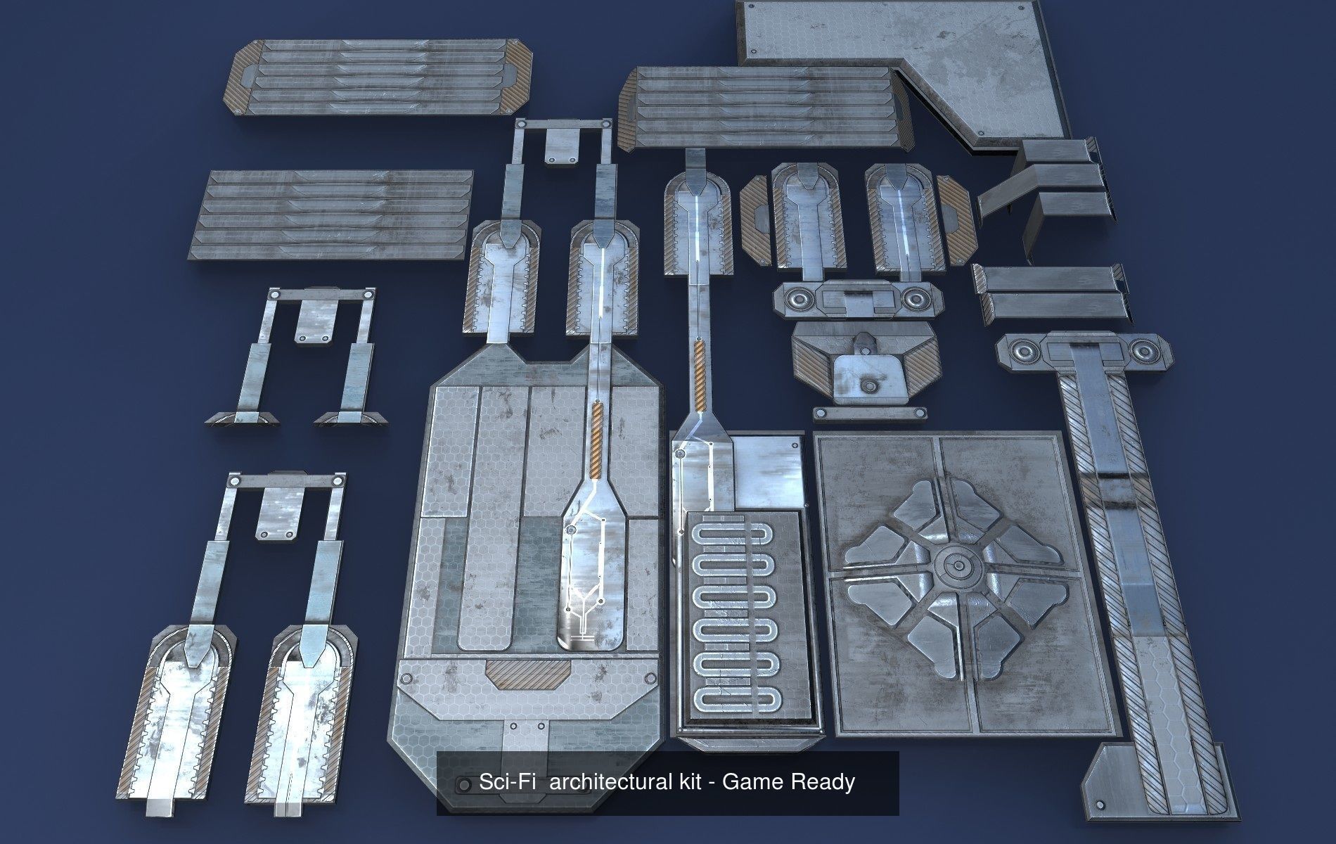 sci fi Textures - Cyberpunk - PBR Texture_7