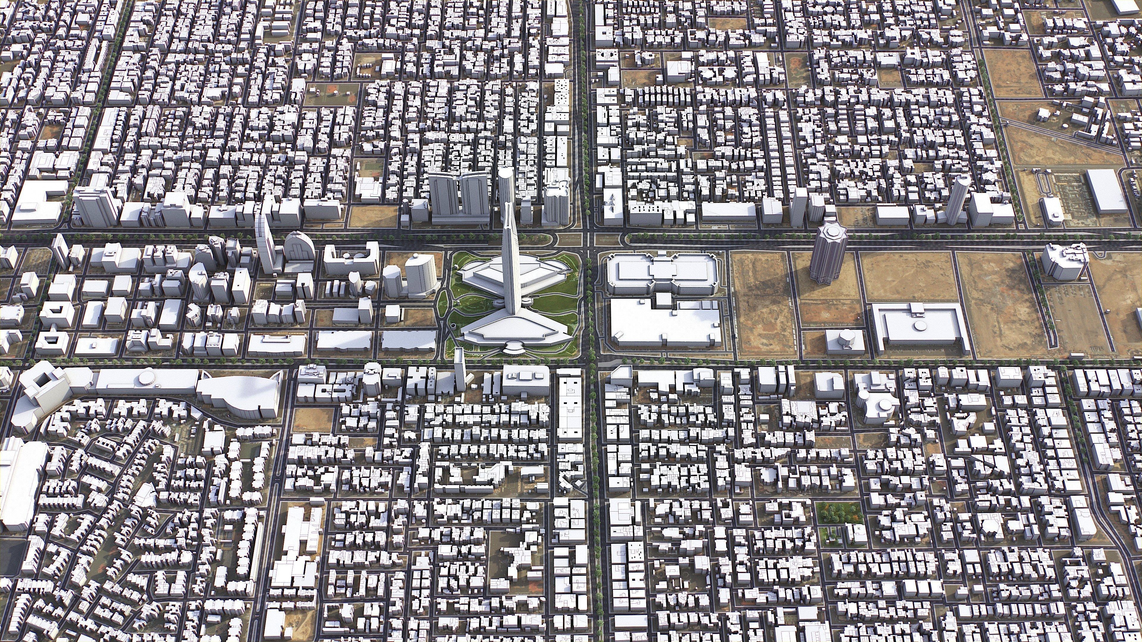 Riyadh - 3D City Model Low-poly 3D model_11