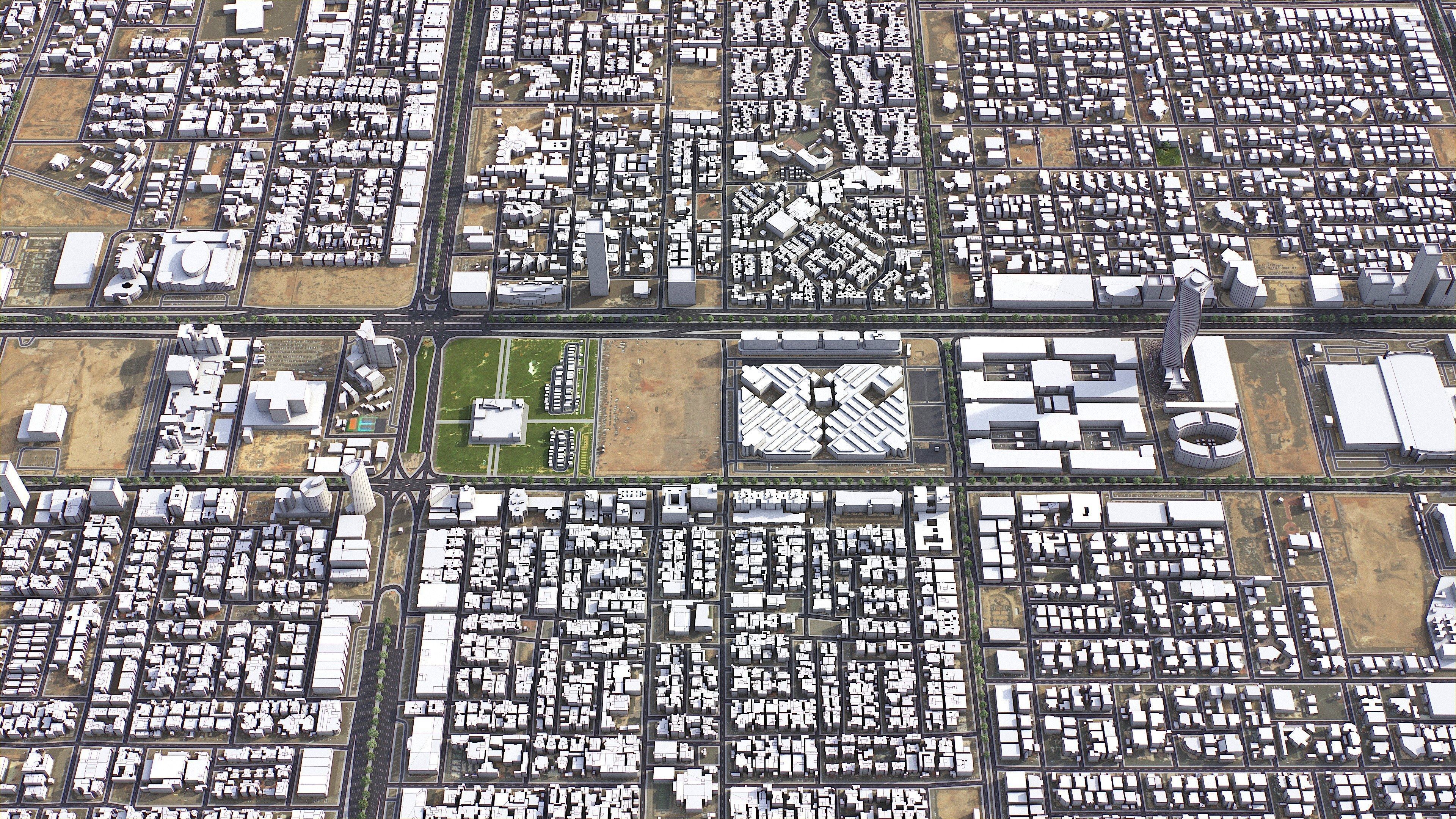 Riyadh - 3D City Model Low-poly 3D model_12