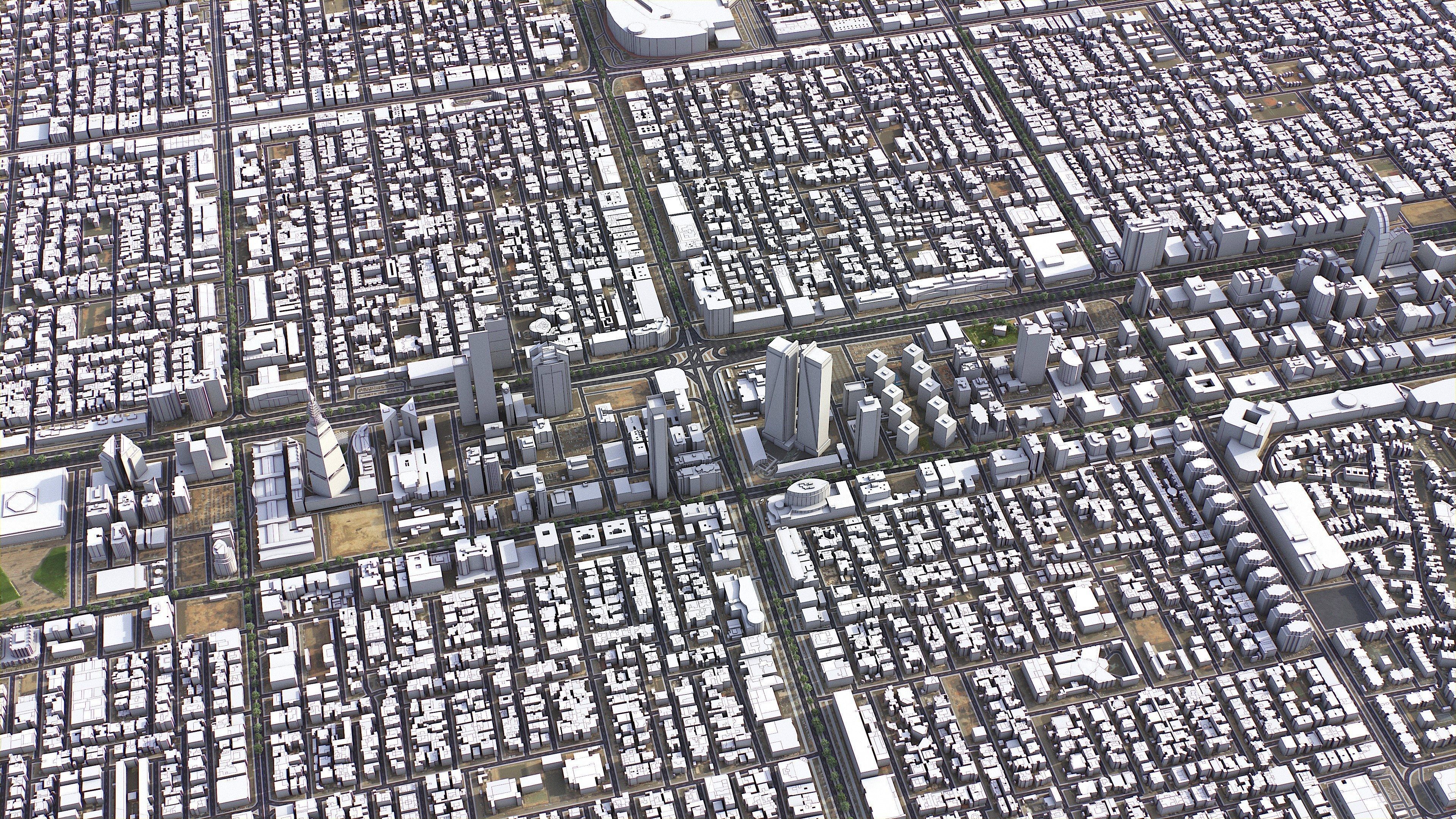 Riyadh - 3D City Model Low-poly 3D model_47