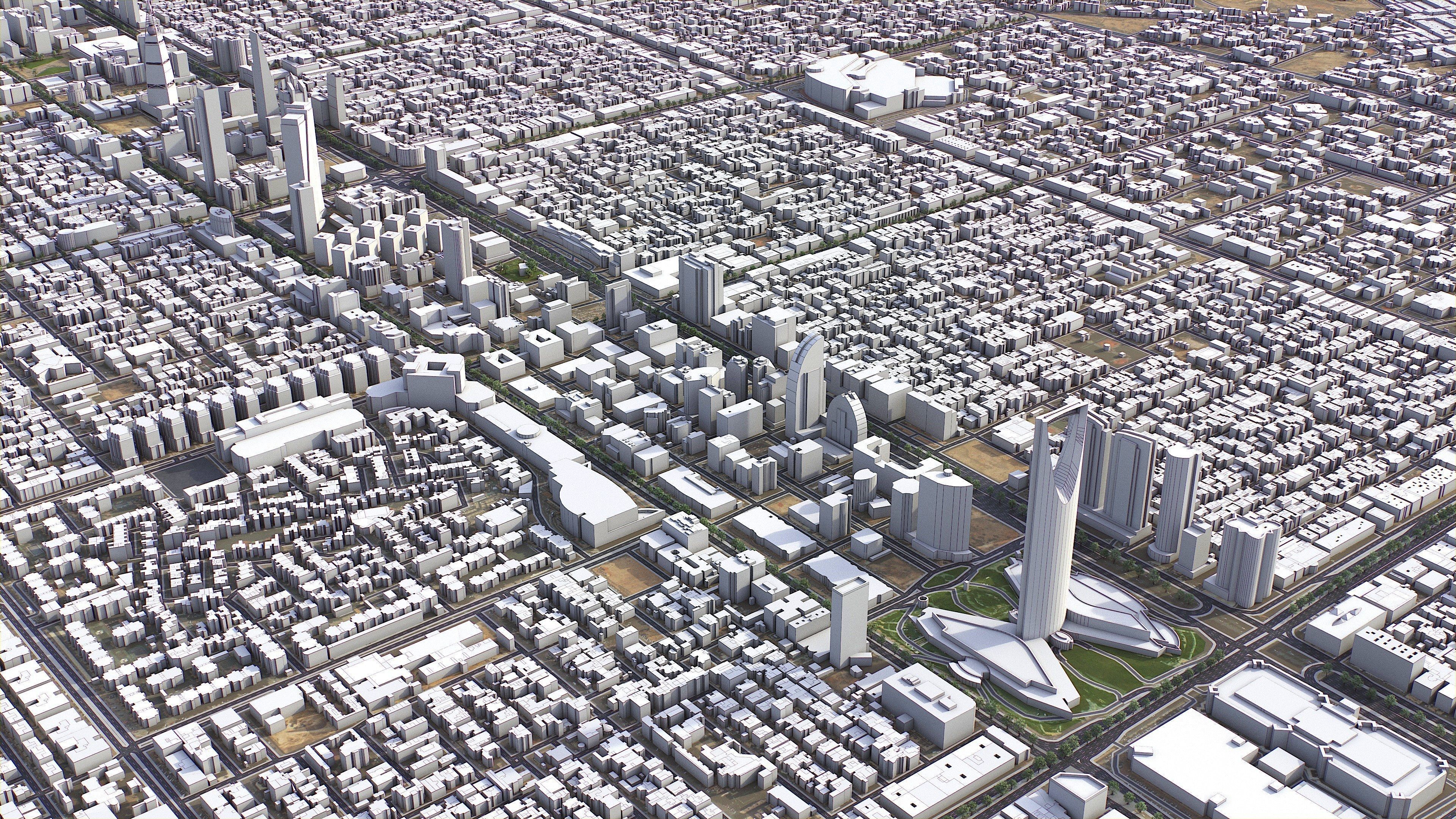 Riyadh - 3D City Model Low-poly 3D model_44