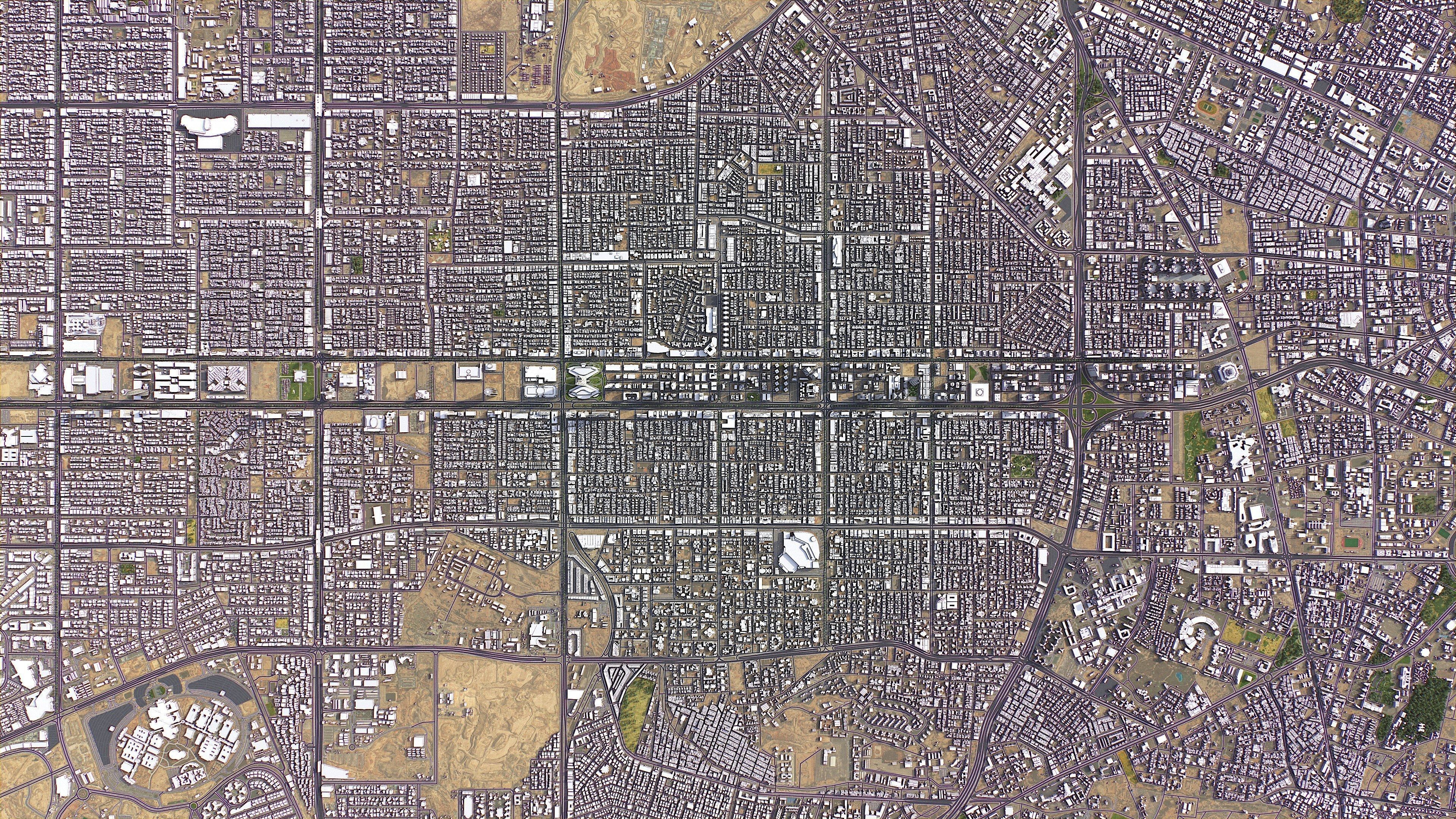 Riyadh - 3D City Model Low-poly 3D model_46