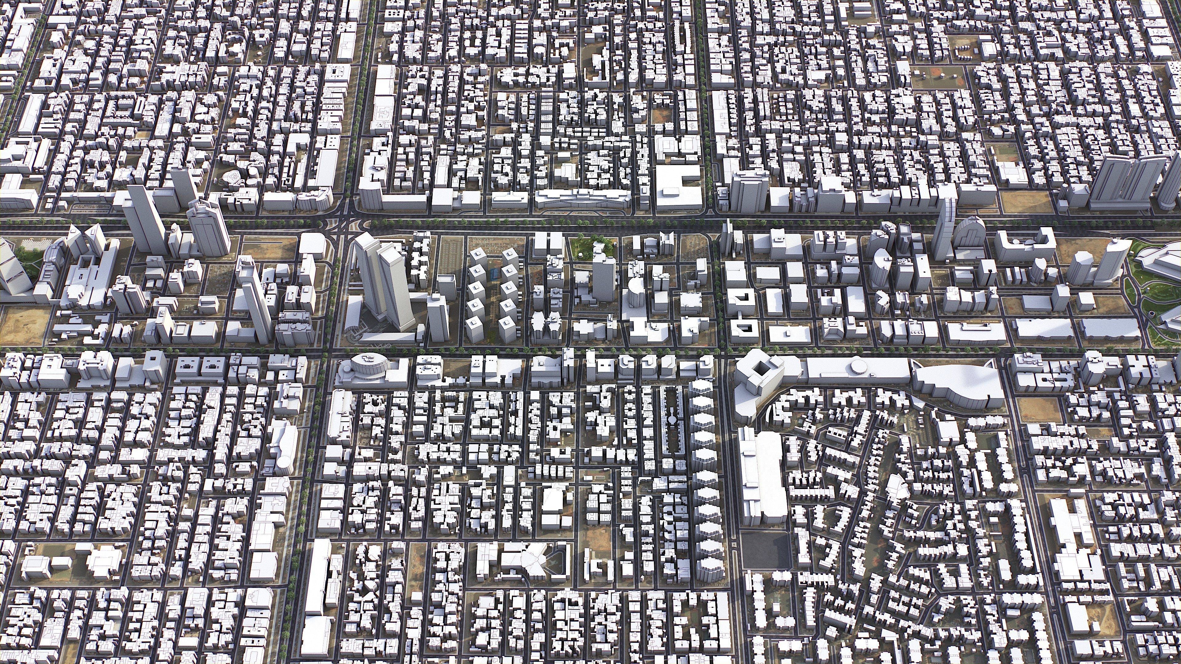 Riyadh - 3D City Model Low-poly 3D model_10