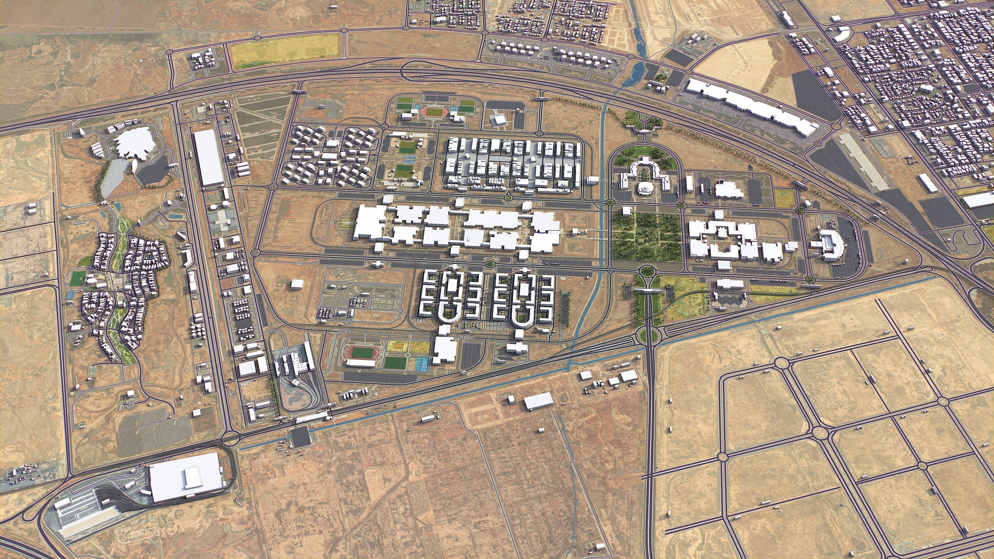 Riyadh - 3D City Model Low-poly 3D model_31