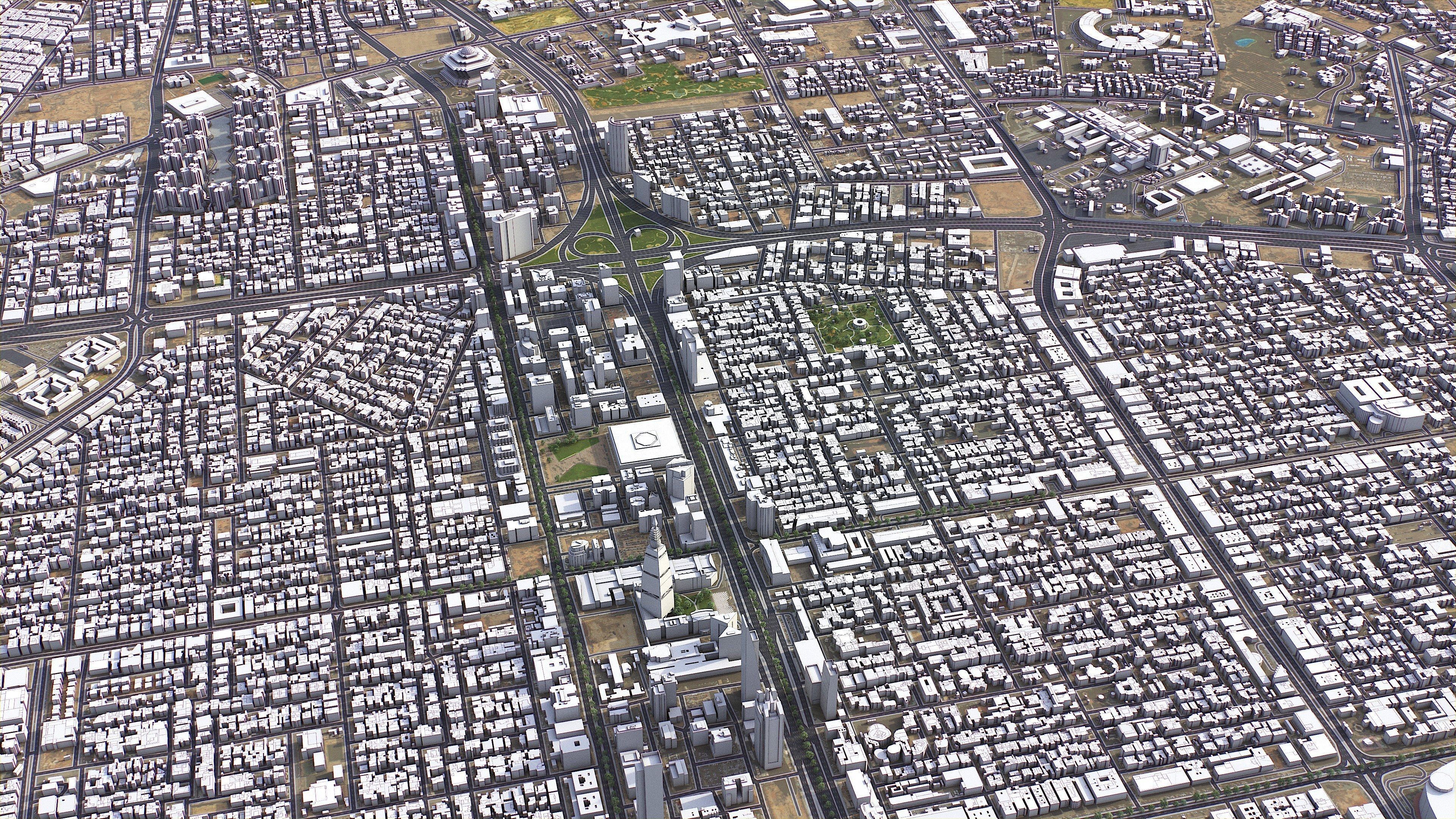 Riyadh - 3D City Model Low-poly 3D model_43