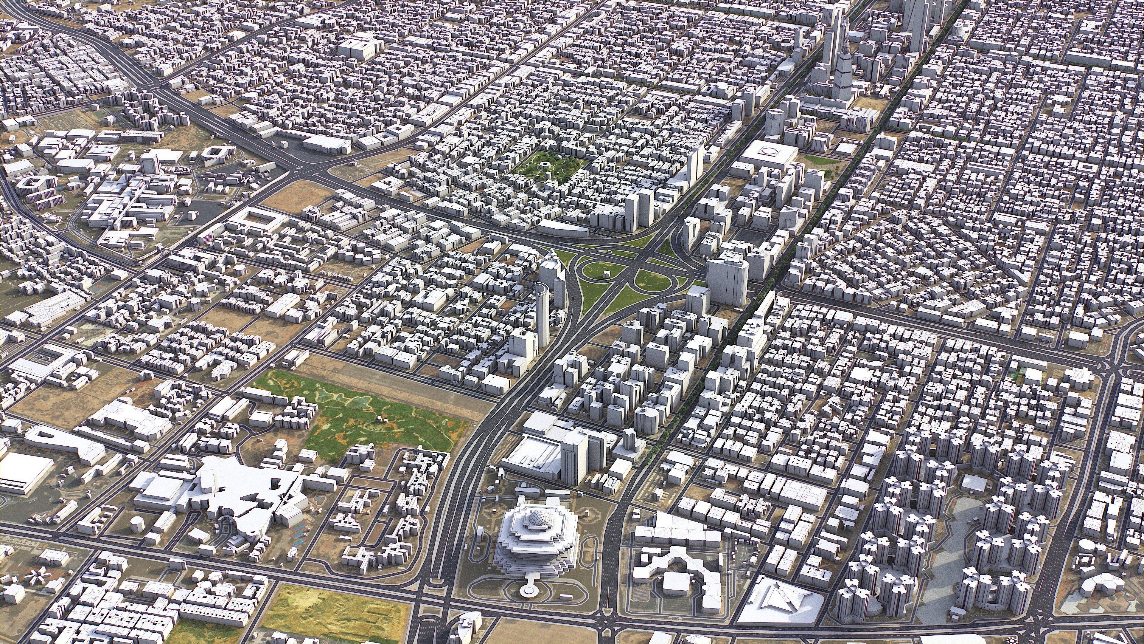 Riyadh - 3D City Model Low-poly 3D model_50