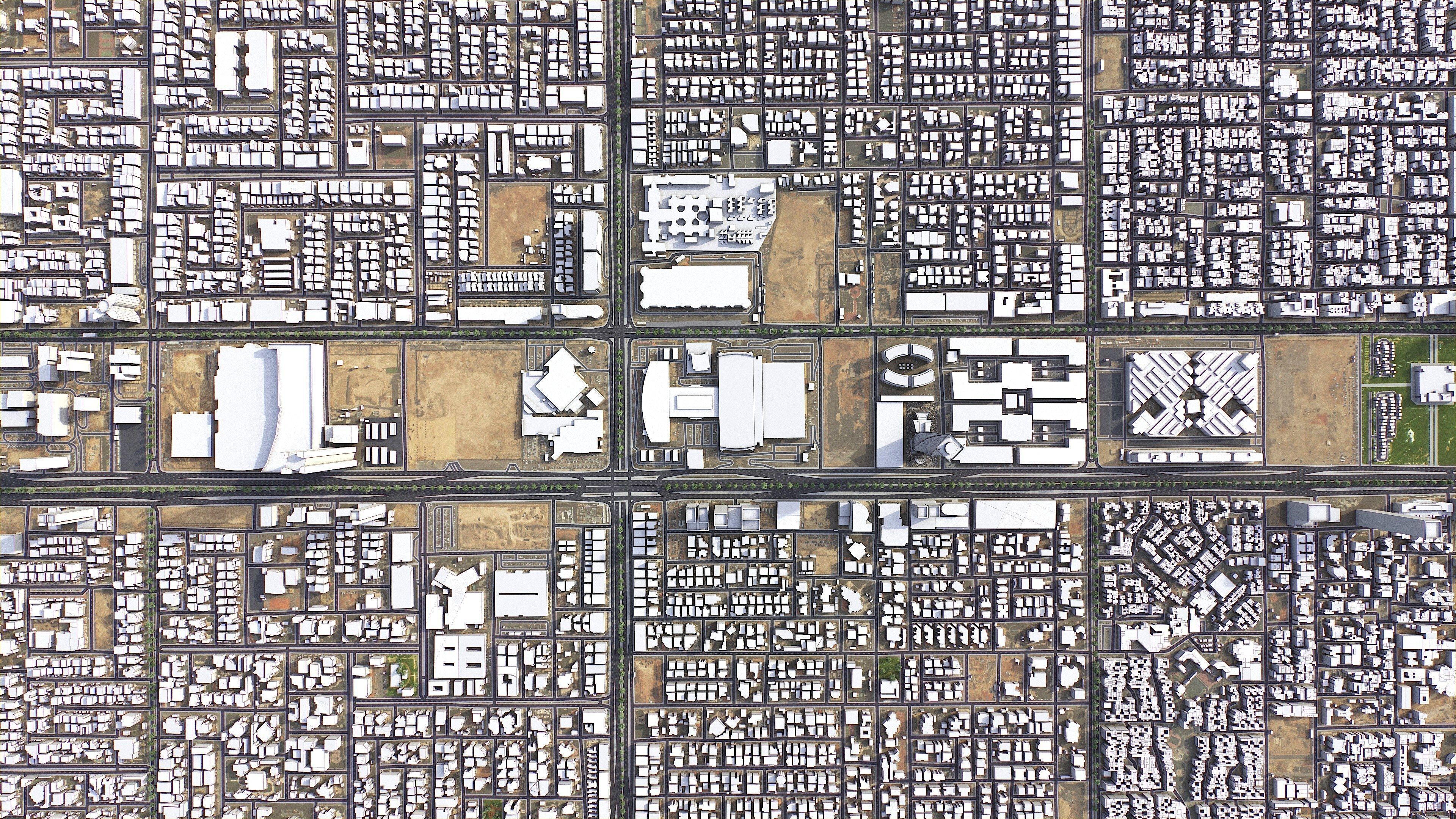 Riyadh - 3D City Model Low-poly 3D model_22