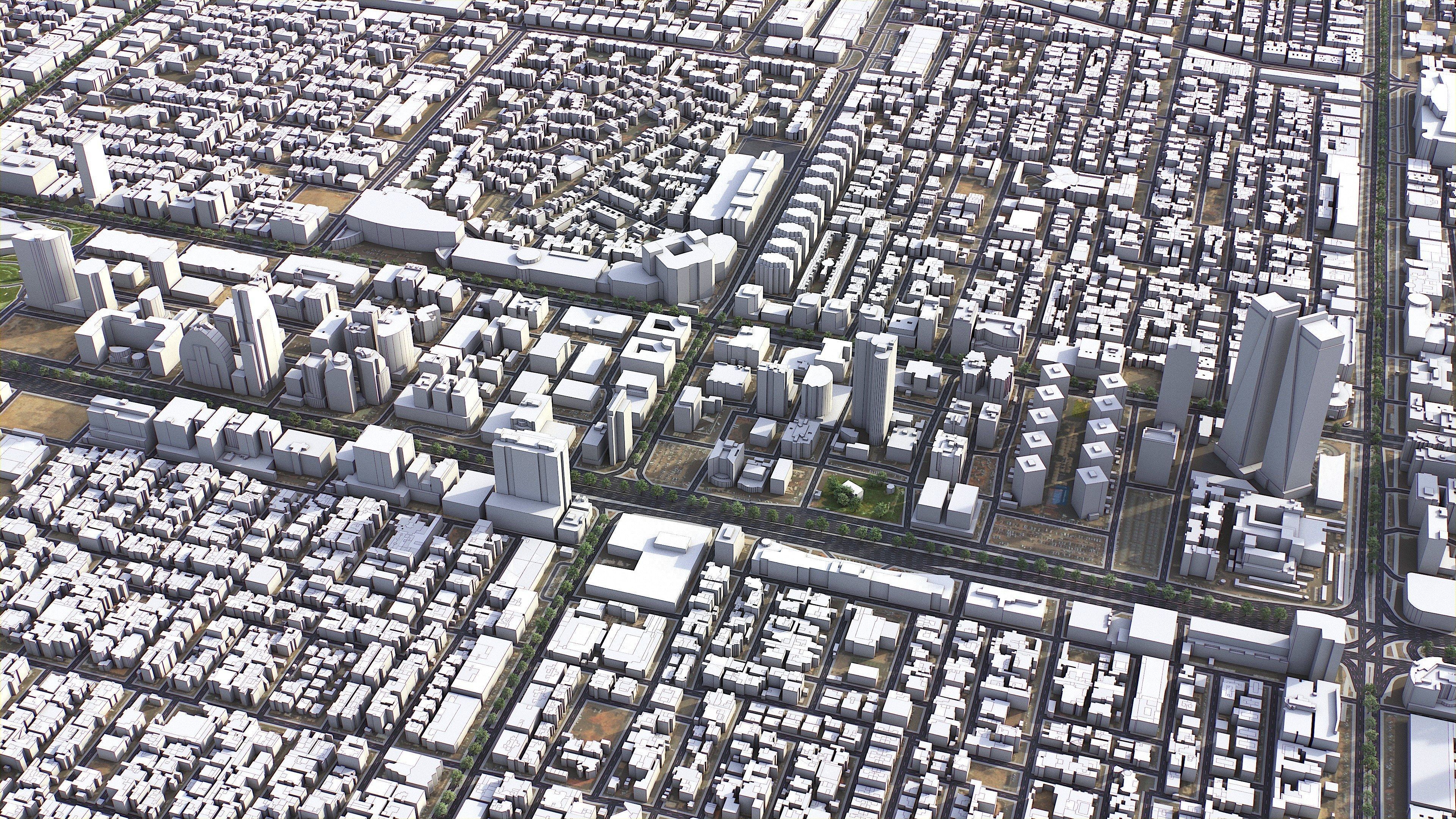 Riyadh - 3D City Model Low-poly 3D model_32