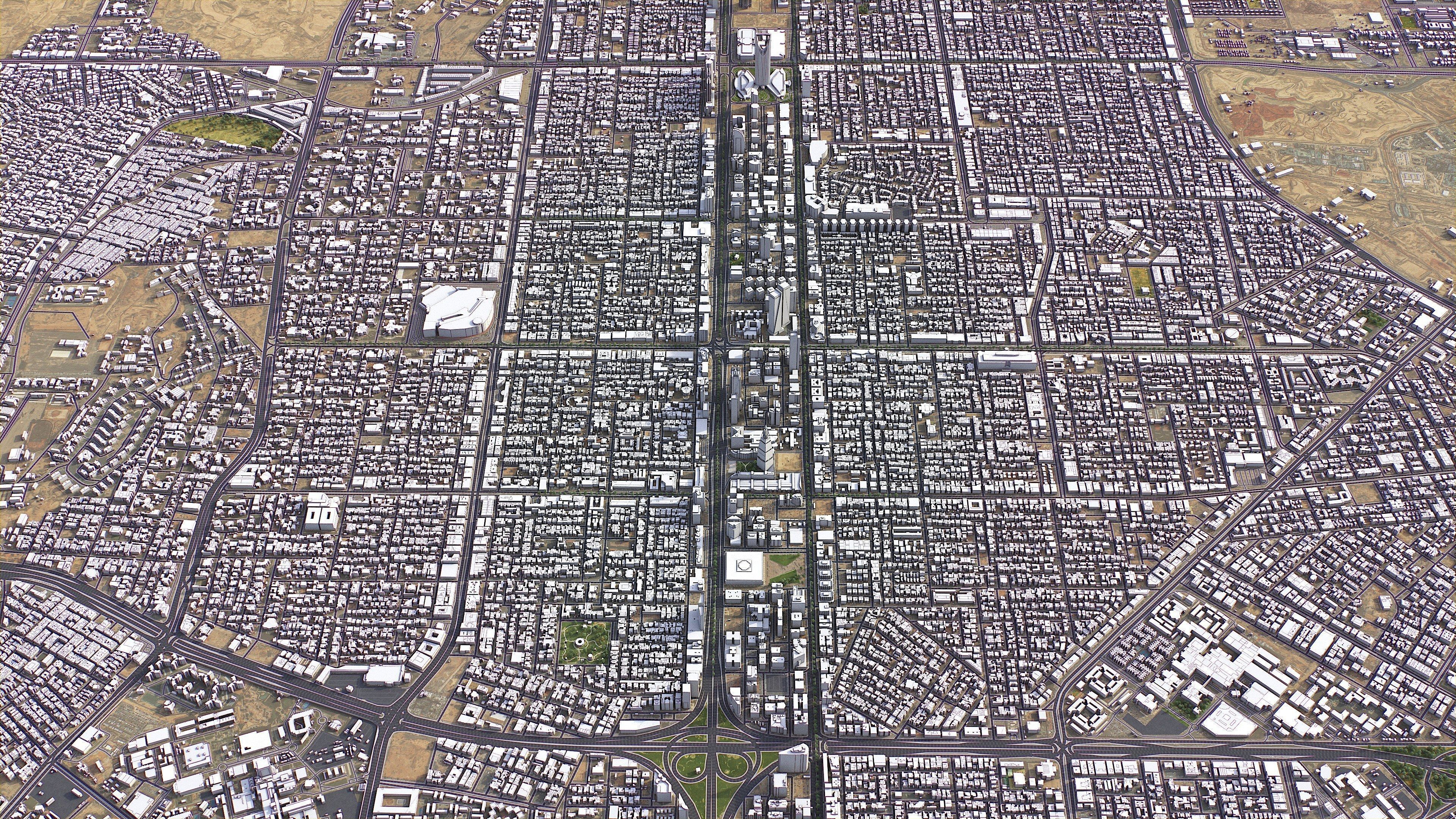 Riyadh - 3D City Model Low-poly 3D model_39