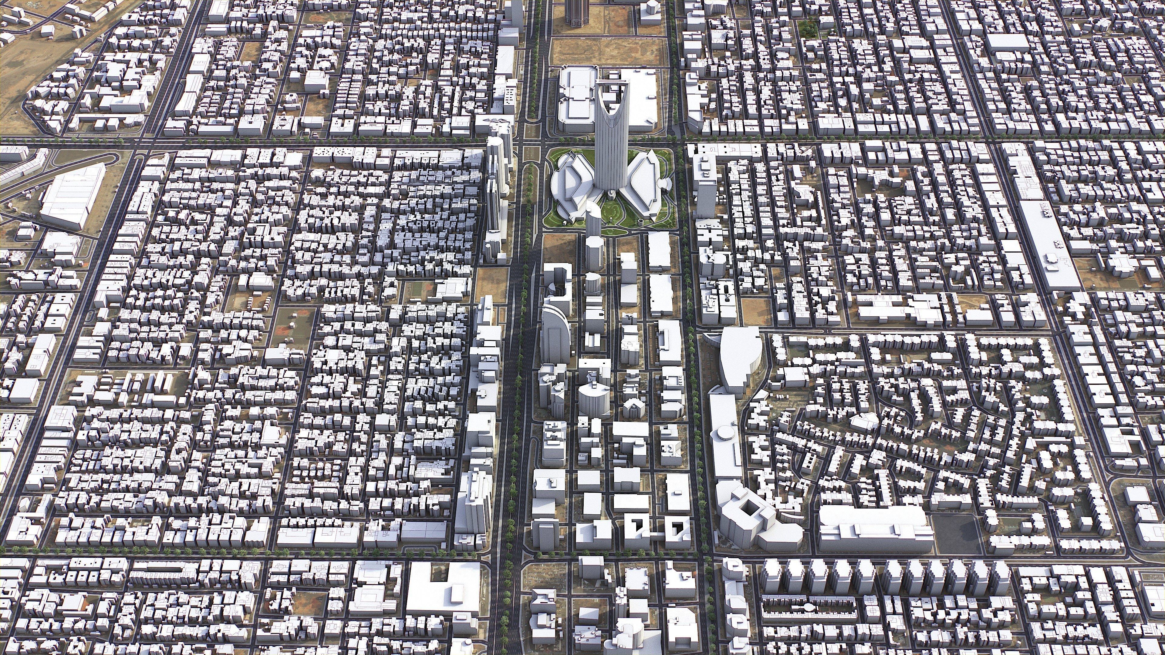 Riyadh - 3D City Model Low-poly 3D model_15