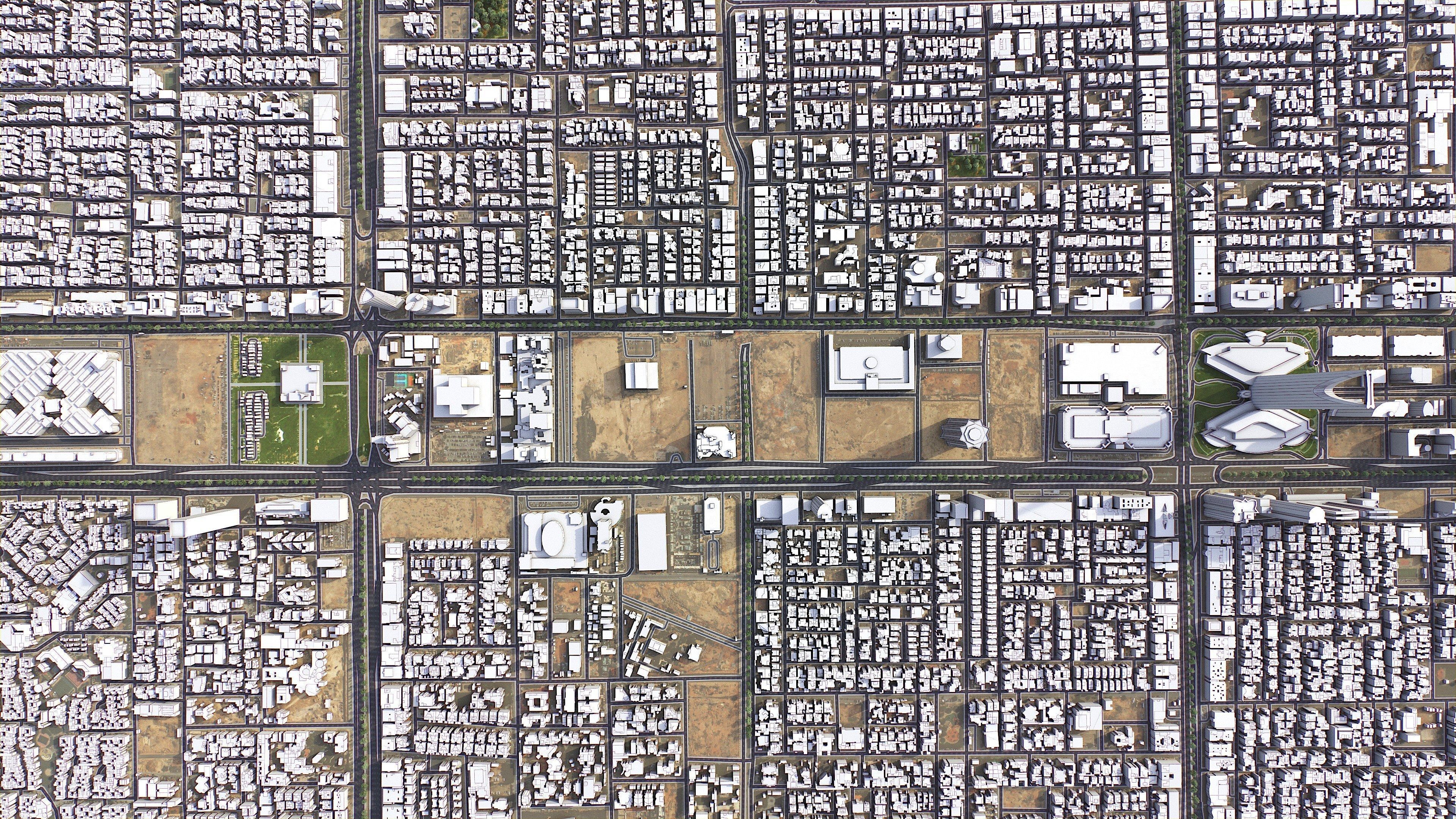 Riyadh - 3D City Model Low-poly 3D model_21