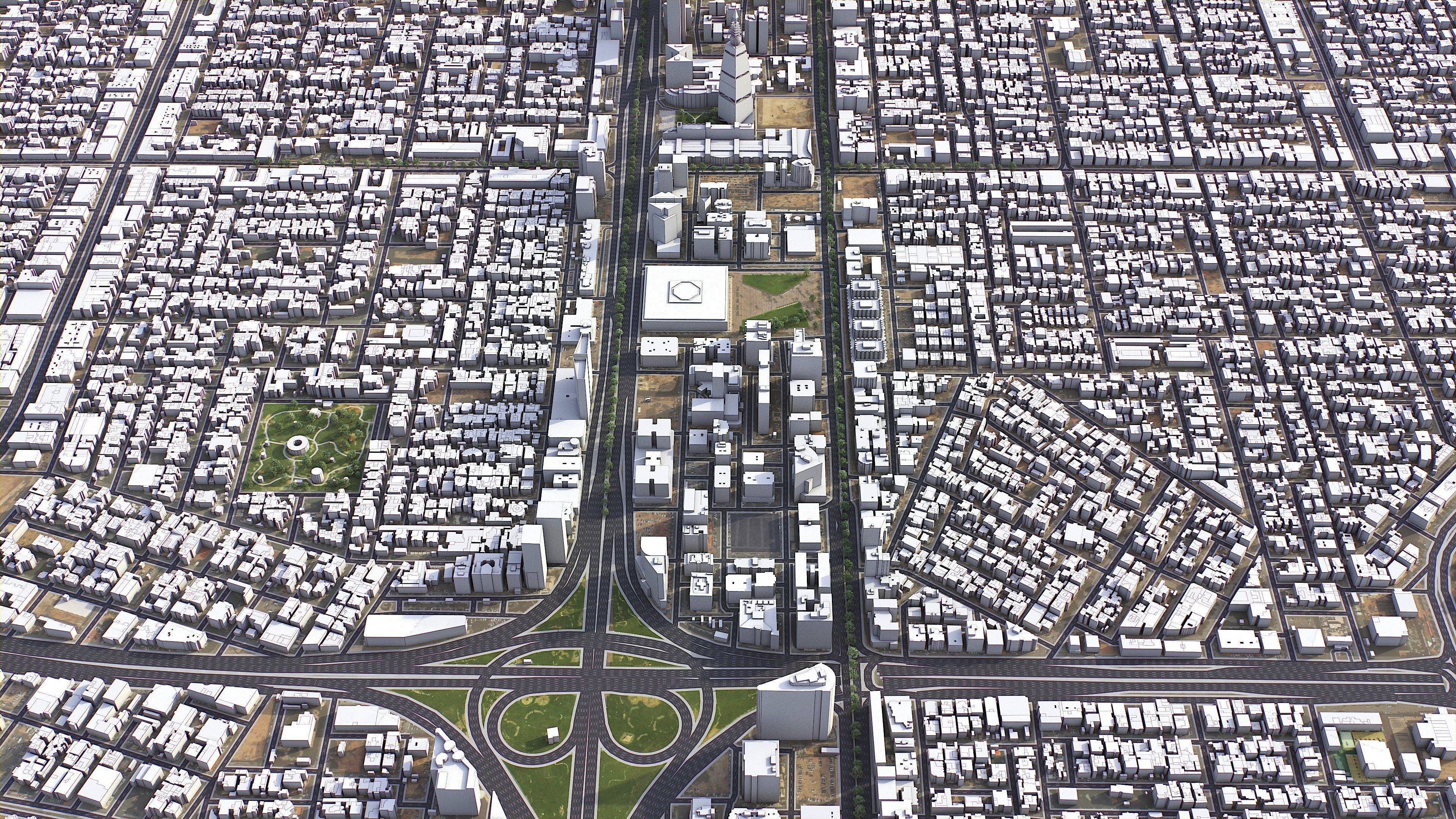 Riyadh - 3D City Model Low-poly 3D model_17