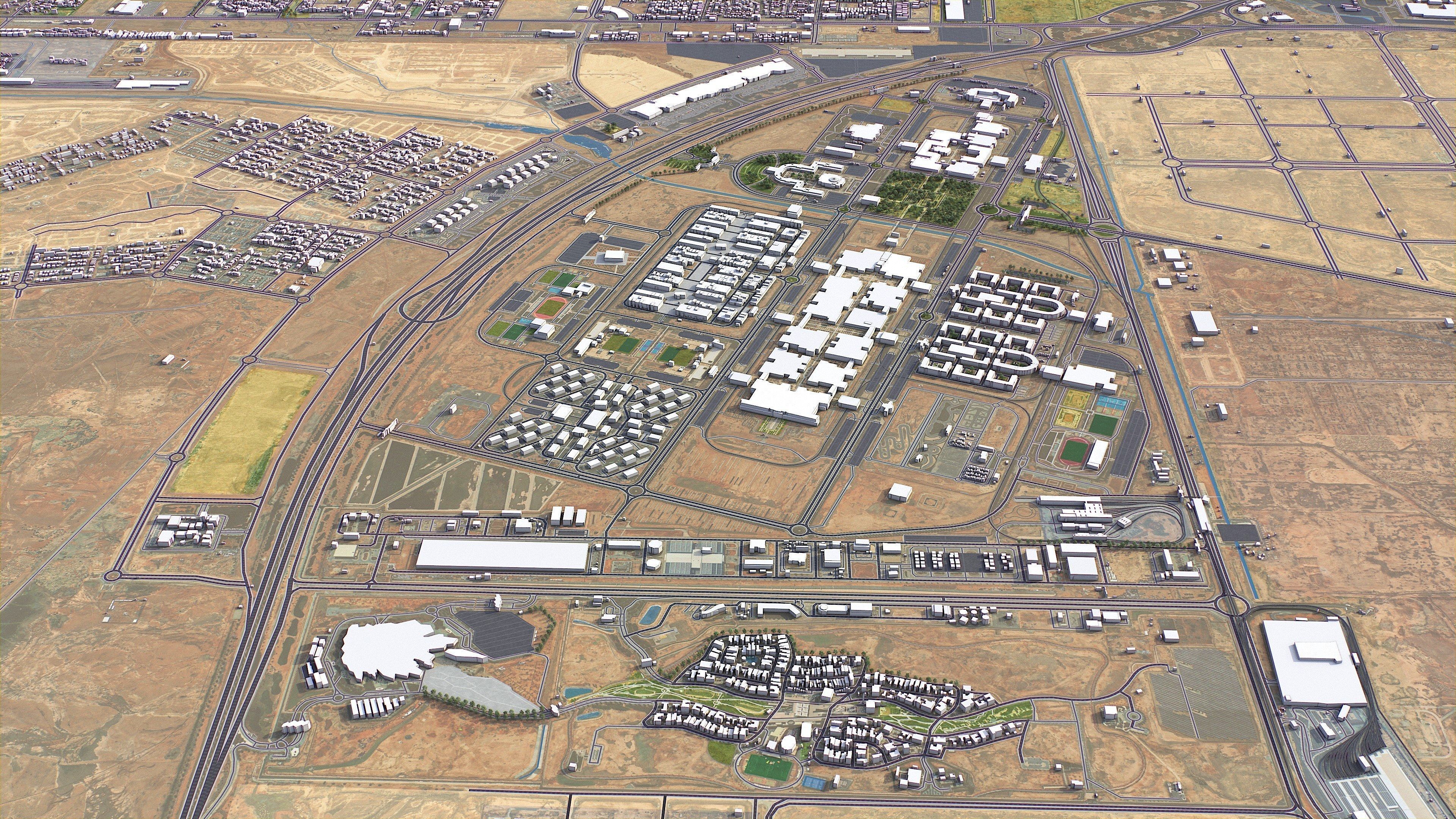 Riyadh - 3D City Model Low-poly 3D model_26