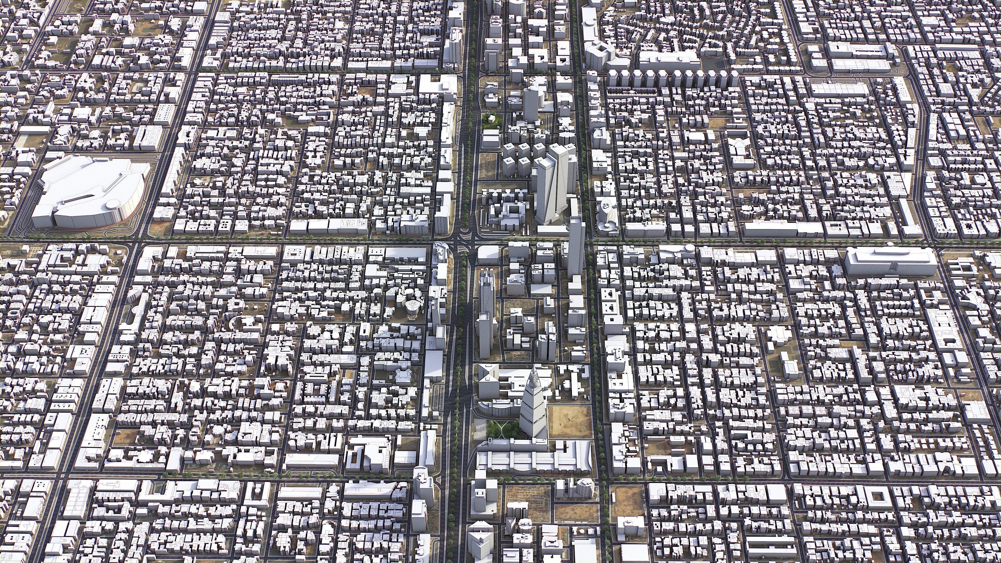 Riyadh - 3D City Model Low-poly 3D model_42
