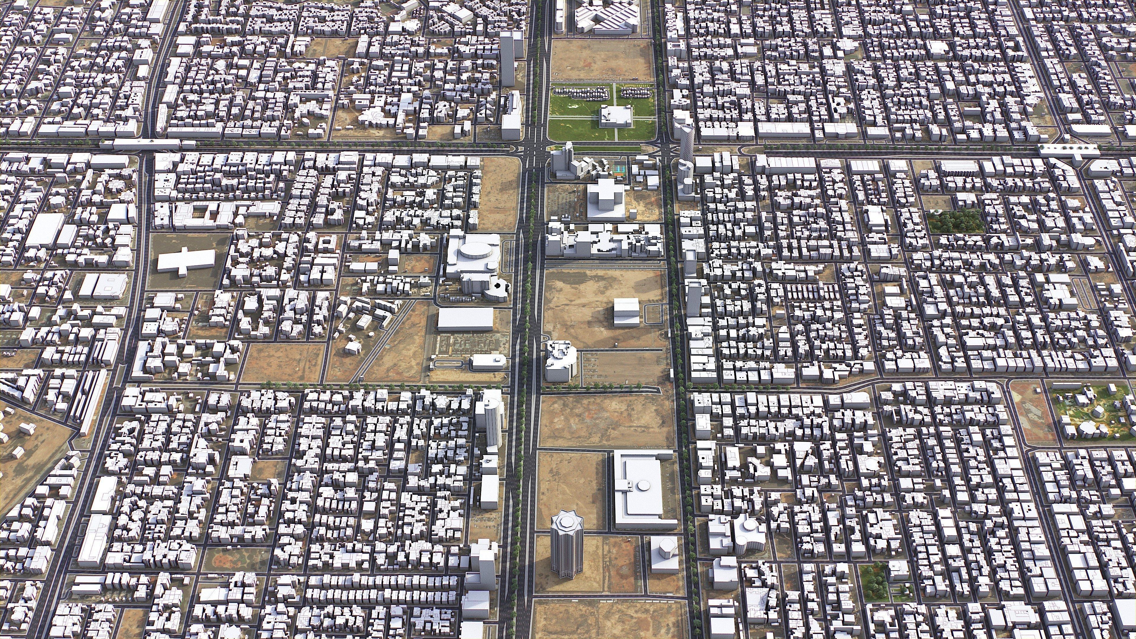 Riyadh - 3D City Model Low-poly 3D model_33