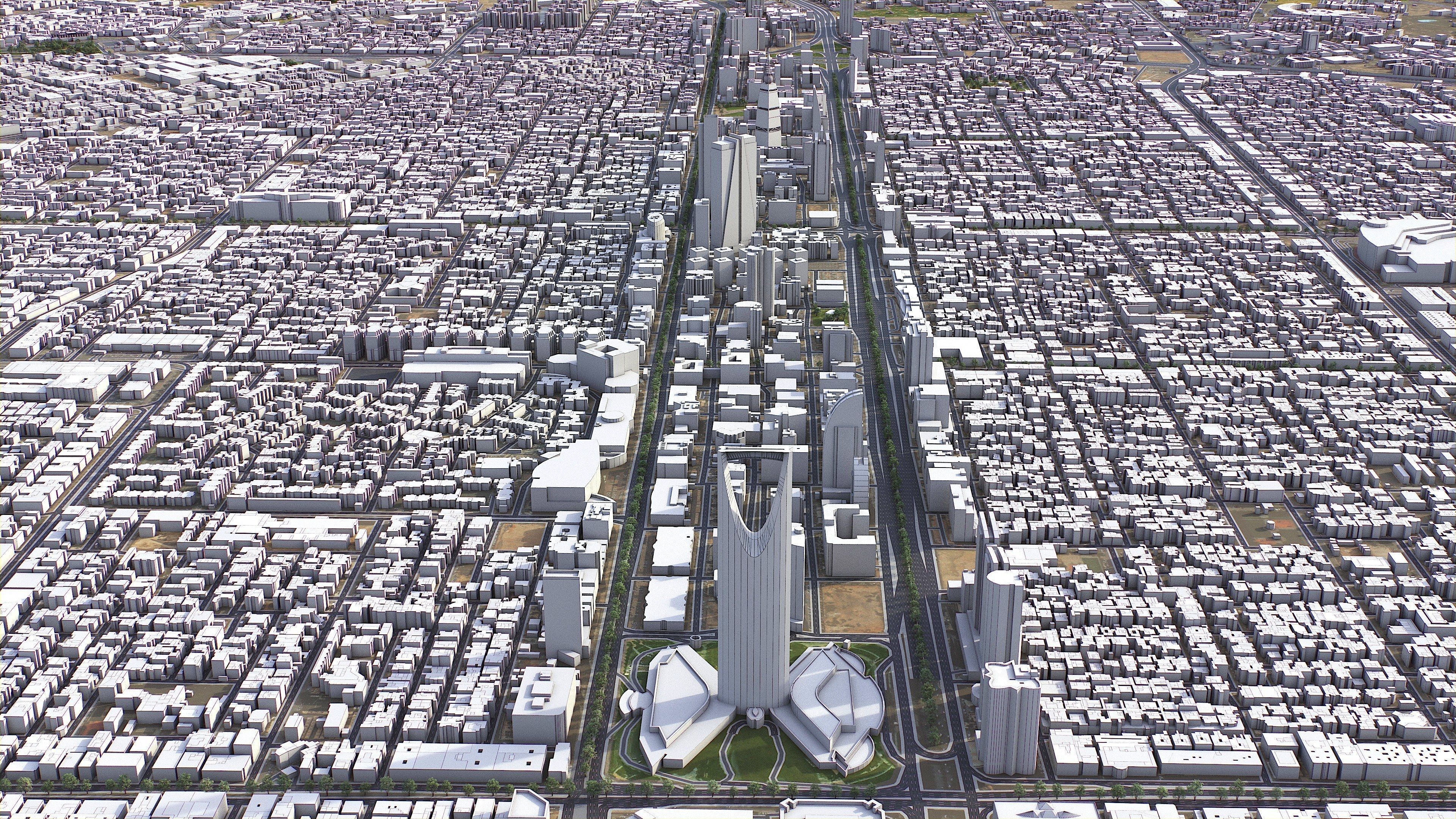 Riyadh - 3D City Model Low-poly 3D model_38