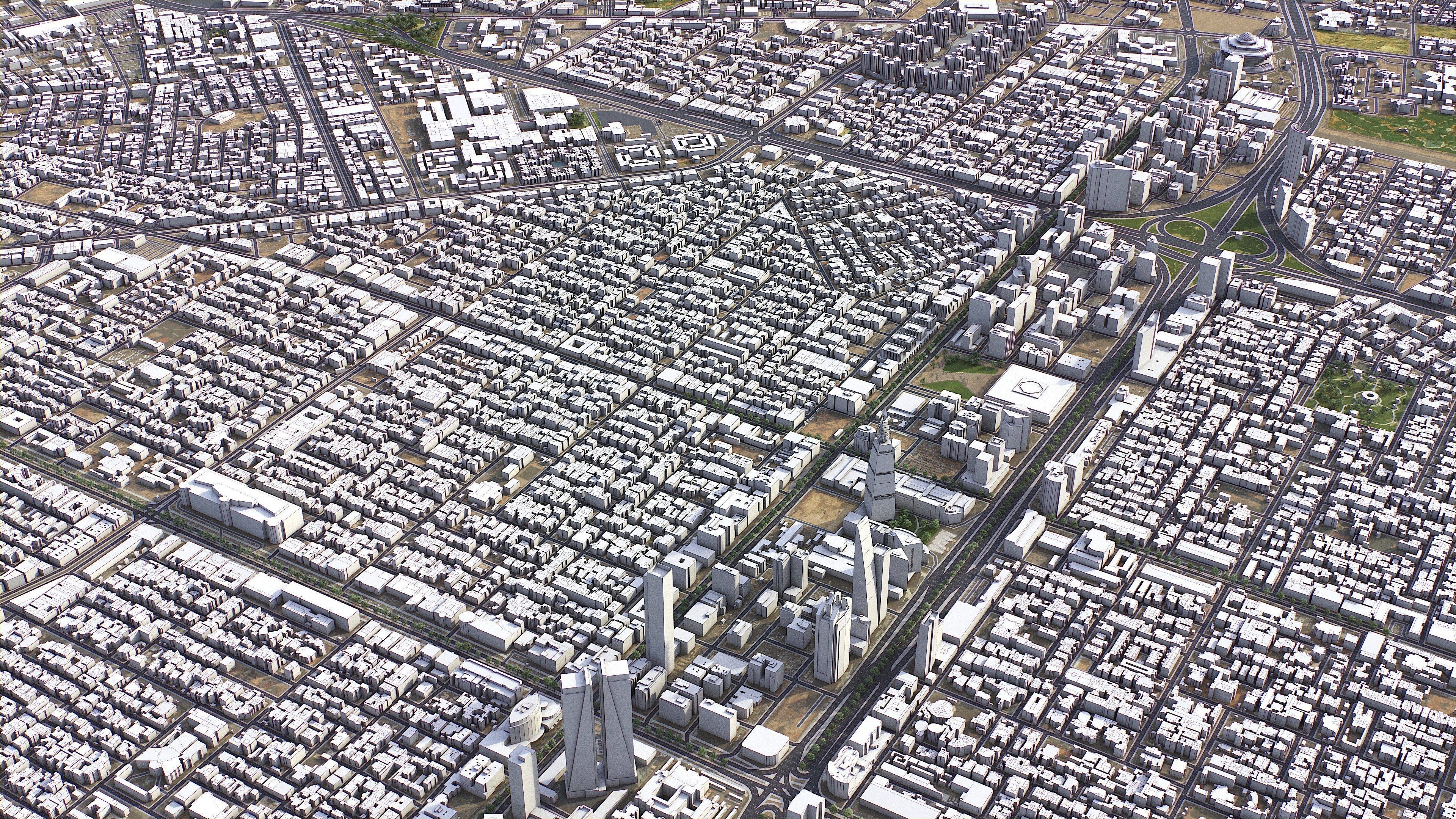 Riyadh - 3D City Model Low-poly 3D model_51