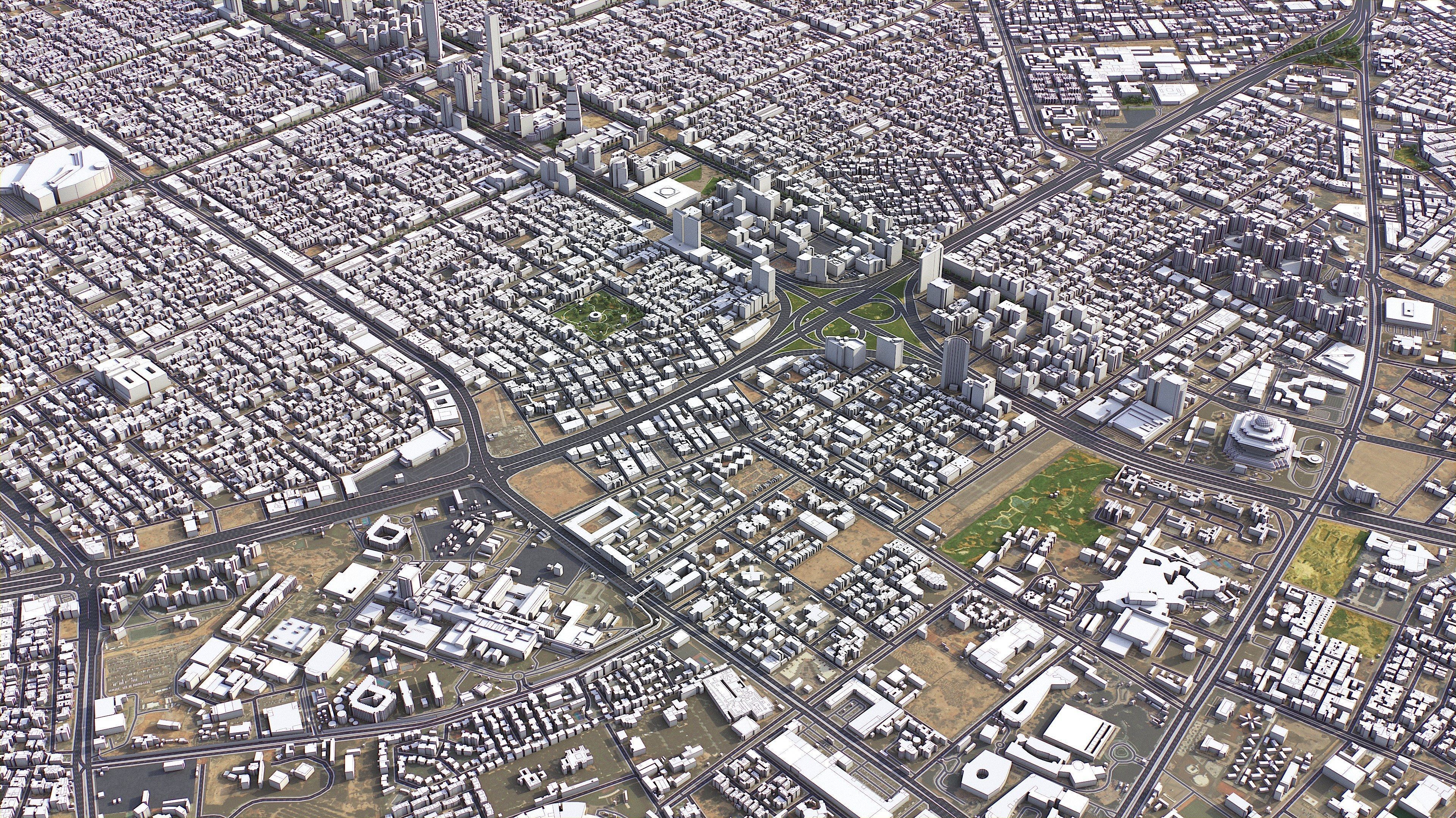 Riyadh - 3D City Model Low-poly 3D model_49
