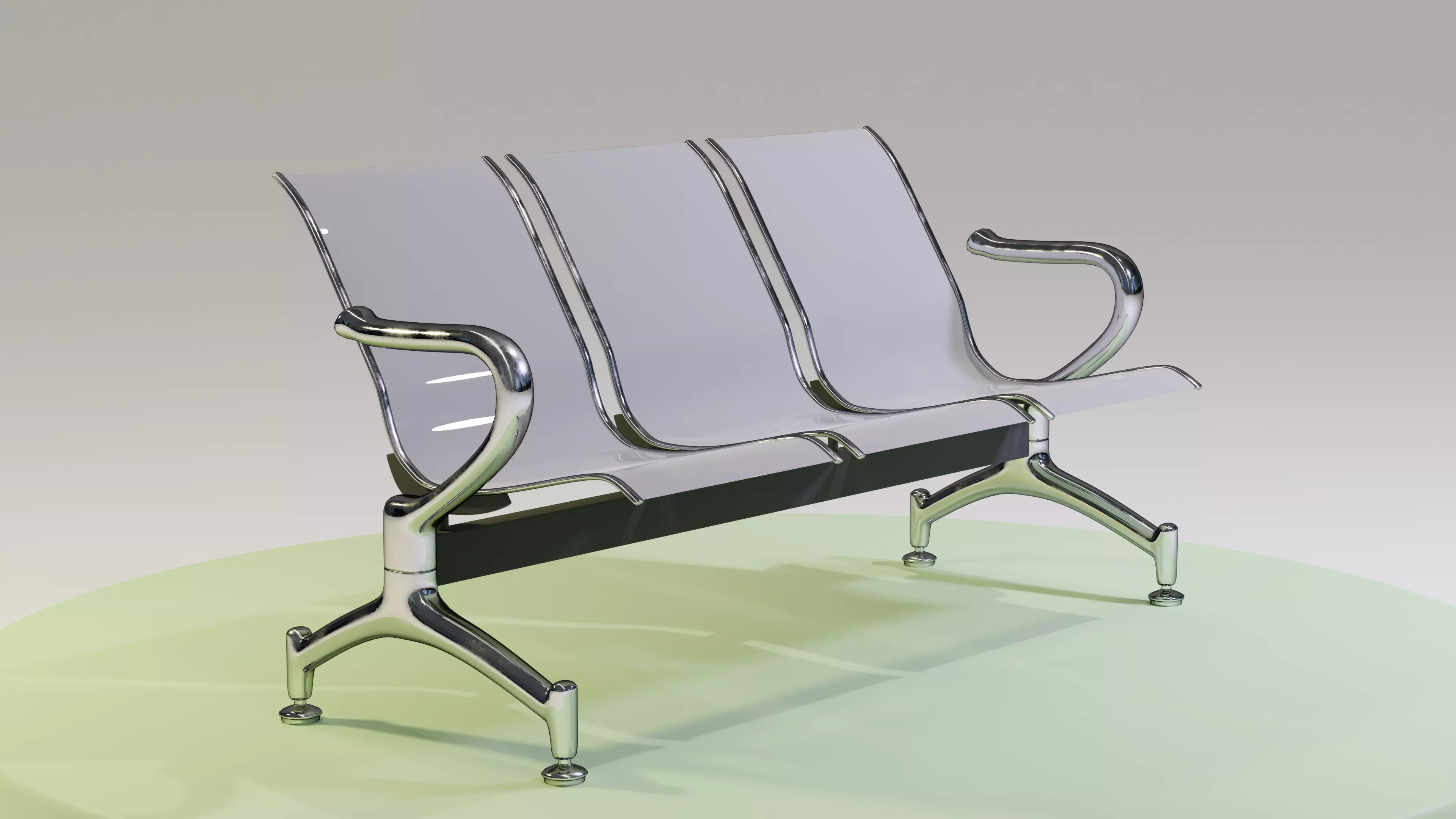 Waiting Chair Free 3D model_0