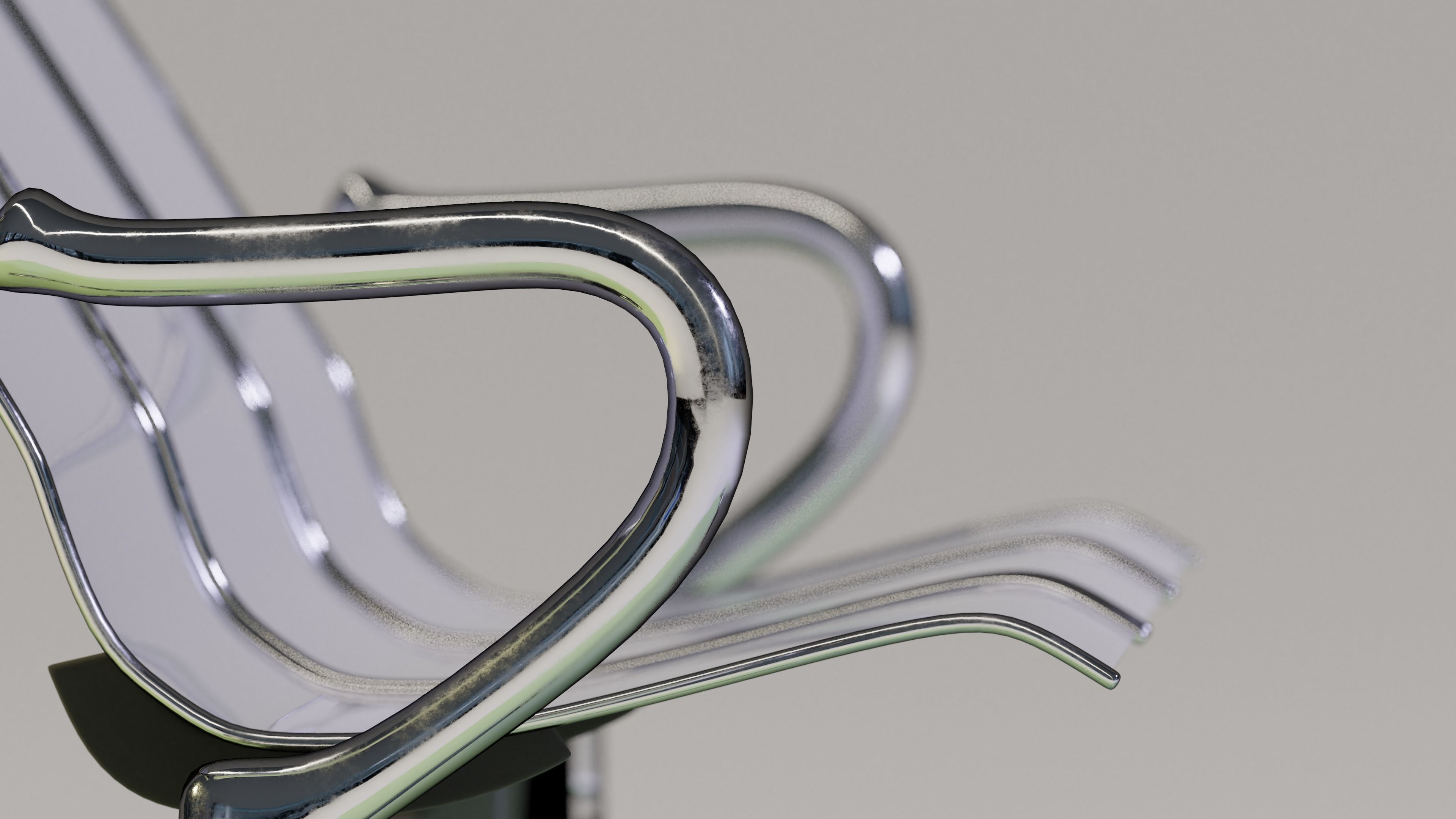 Waiting Chair Free 3D model_2