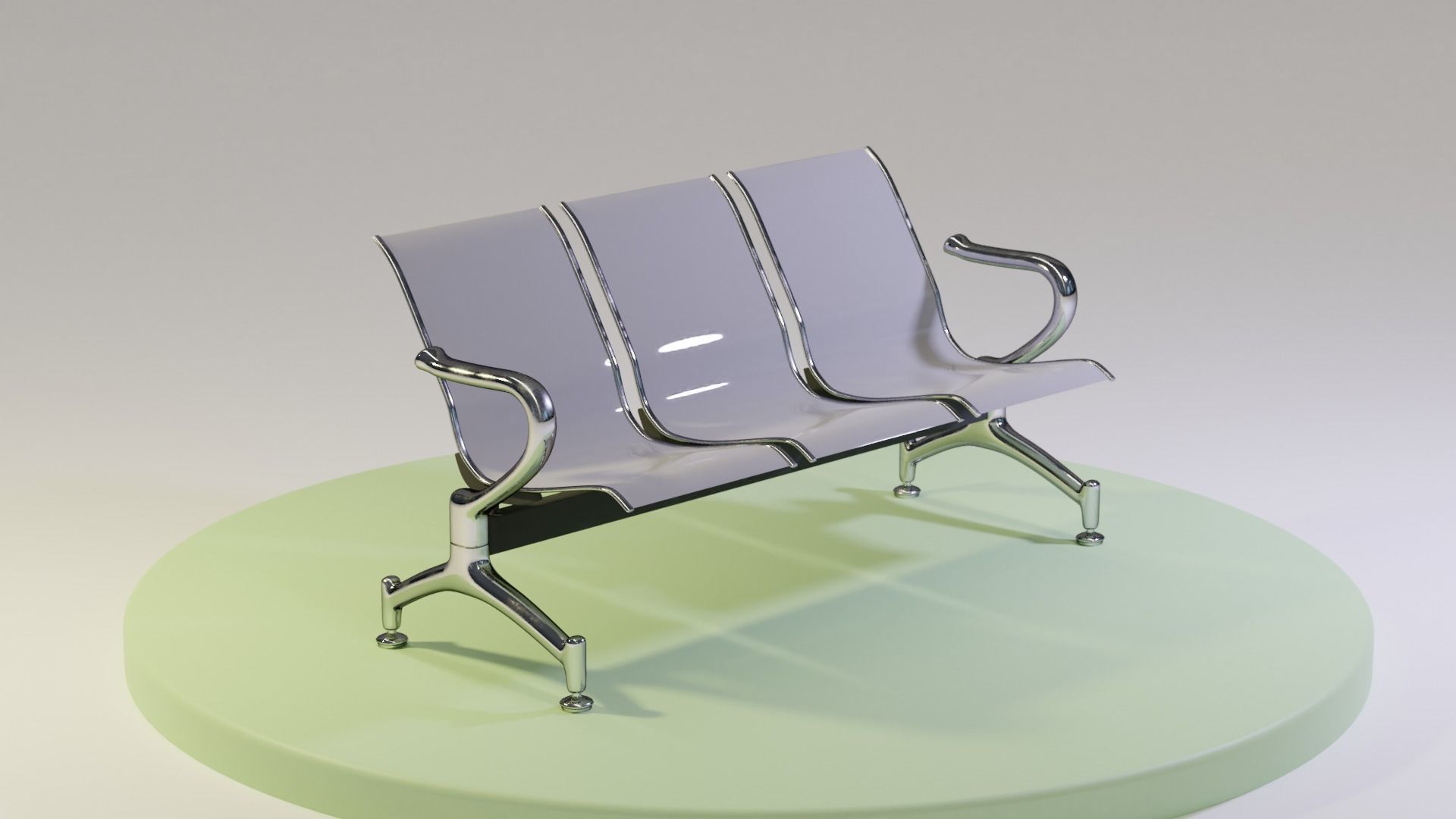 Waiting Chair Free 3D model_6