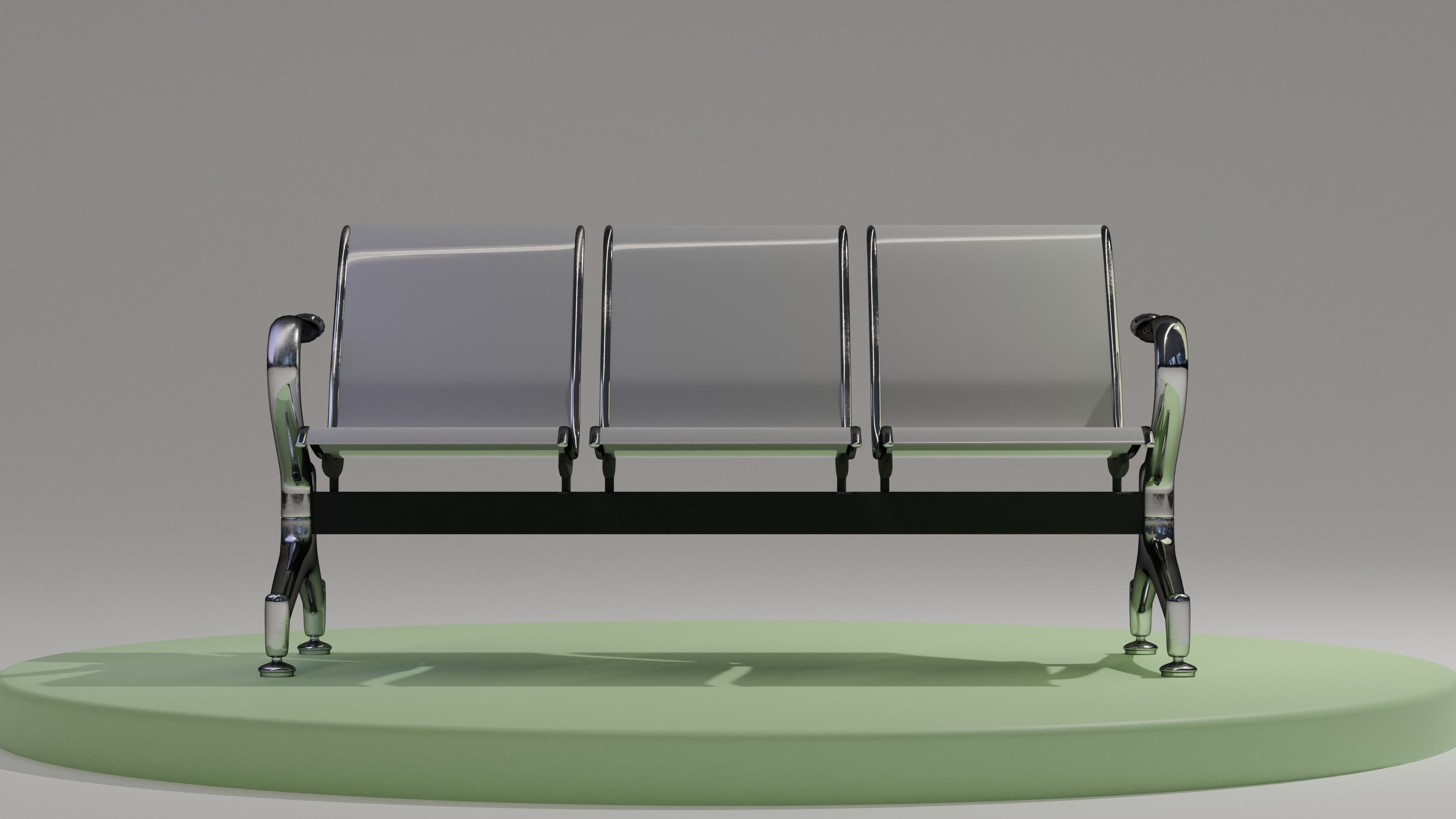 Waiting Chair Free 3D model_4