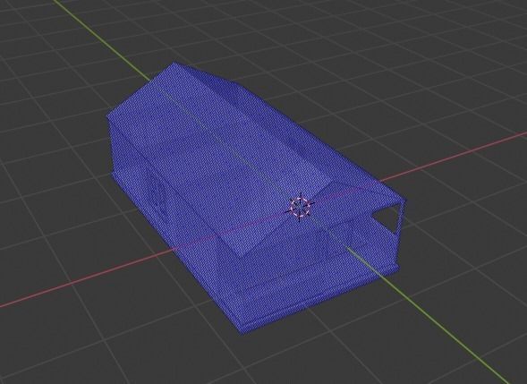 one-story house 3D model_0