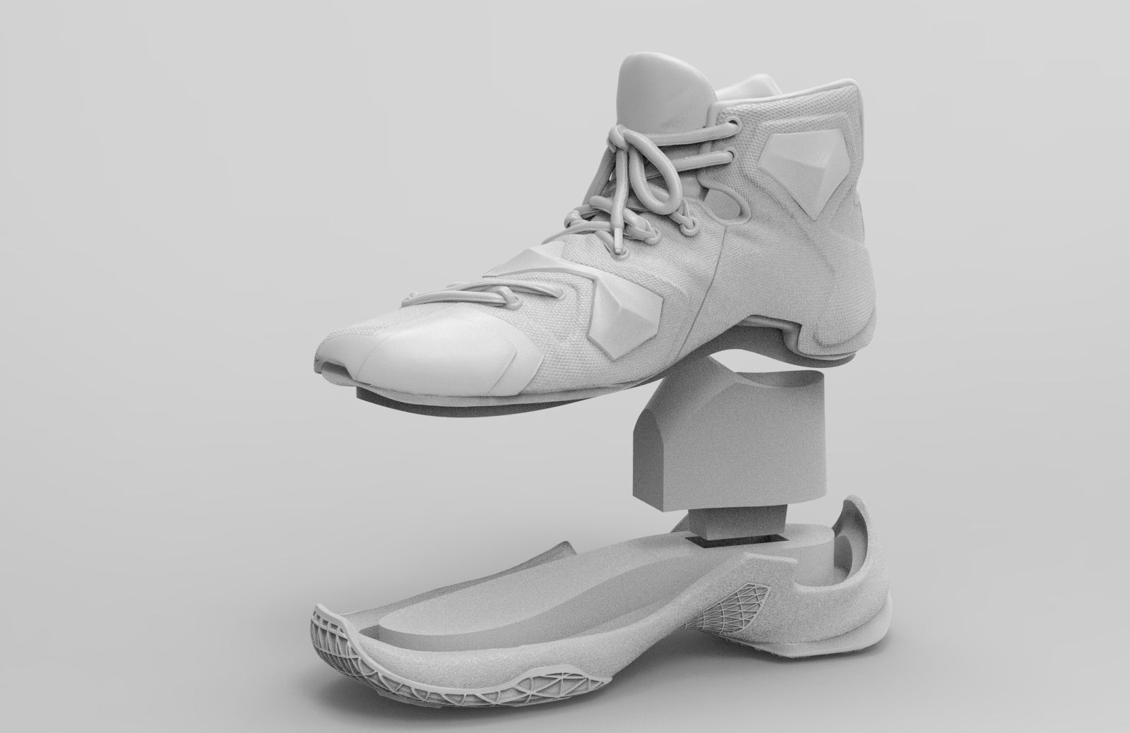 Lebron James - Nike Basketball Shoes 3D print model_8