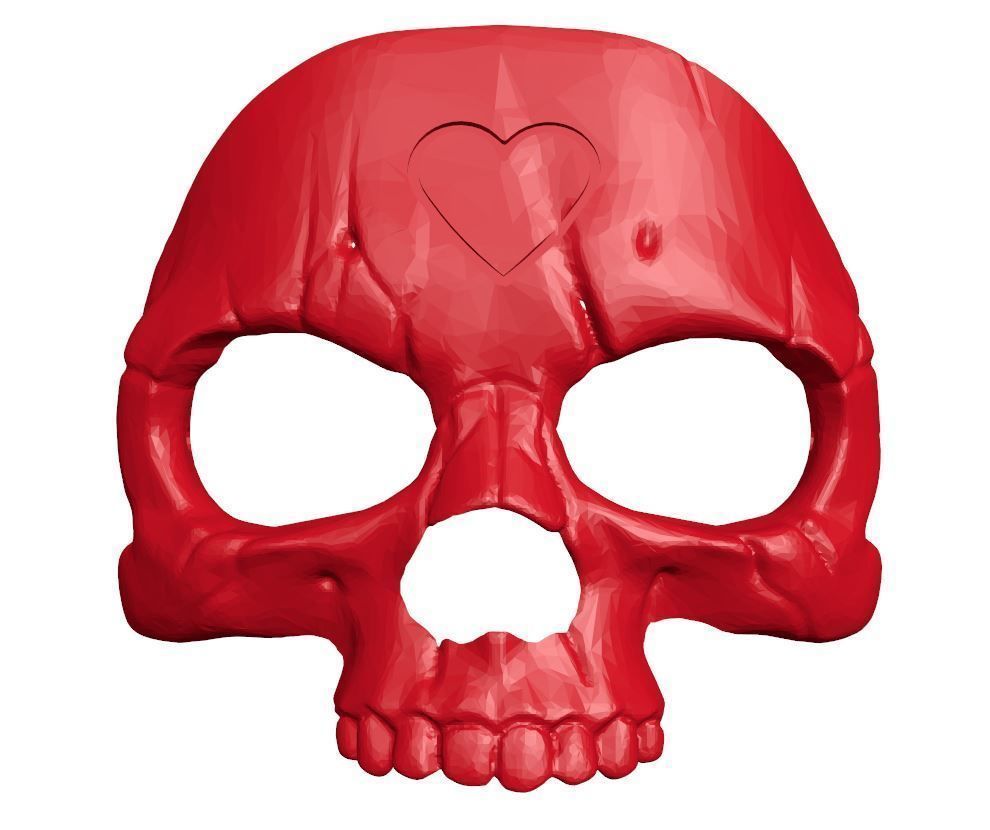 Mask - skull 3D print model_4