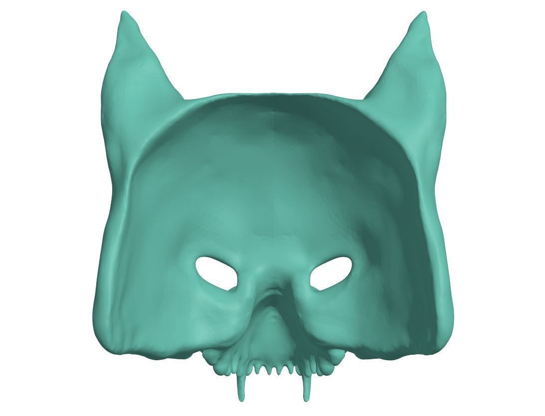 Mask - Wolf 3D print model_3