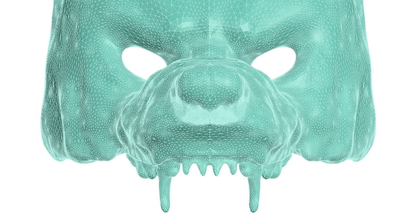 Mask - Wolf 3D print model_5