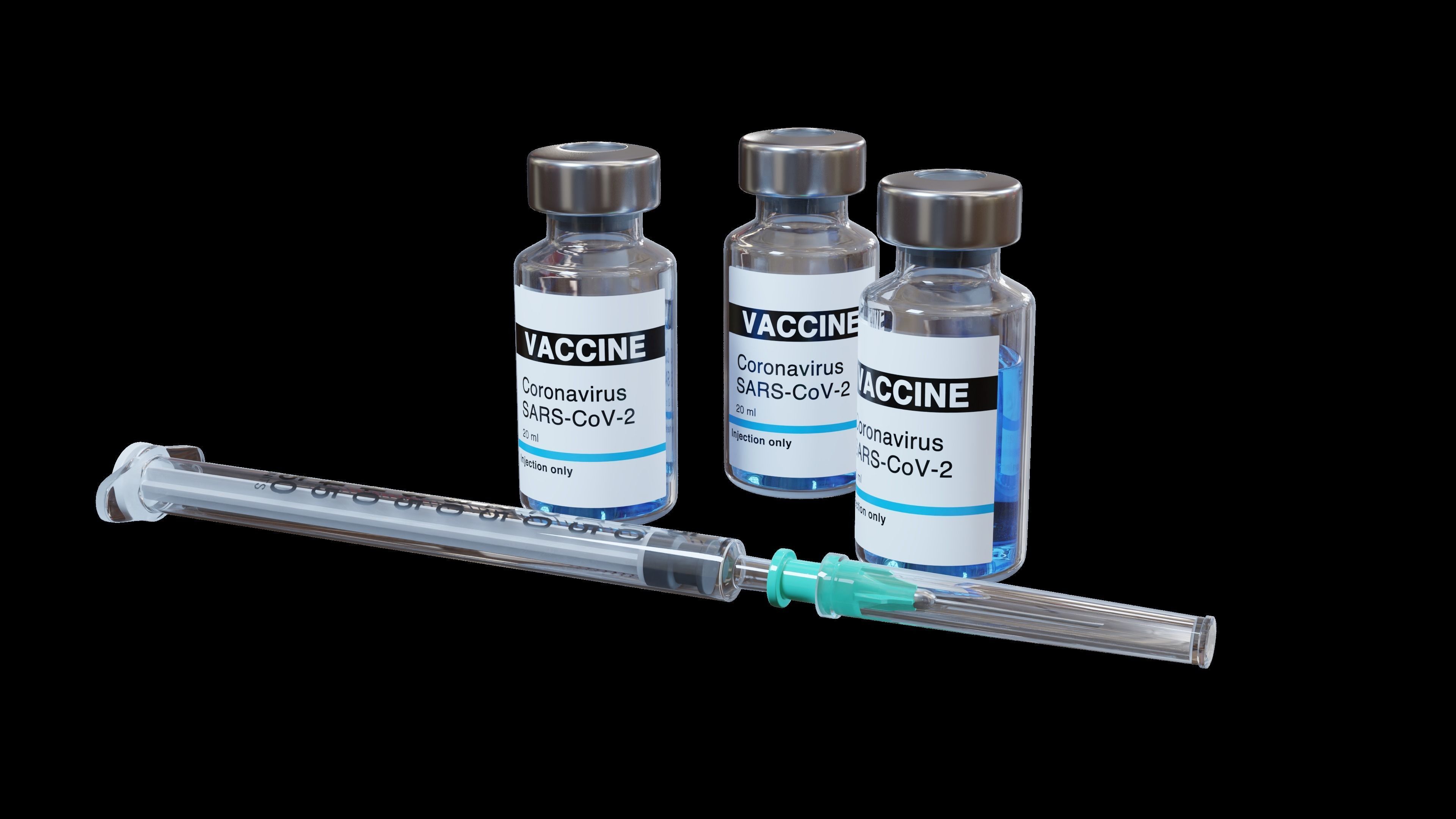 Vaccine with Syringe 3D model_2