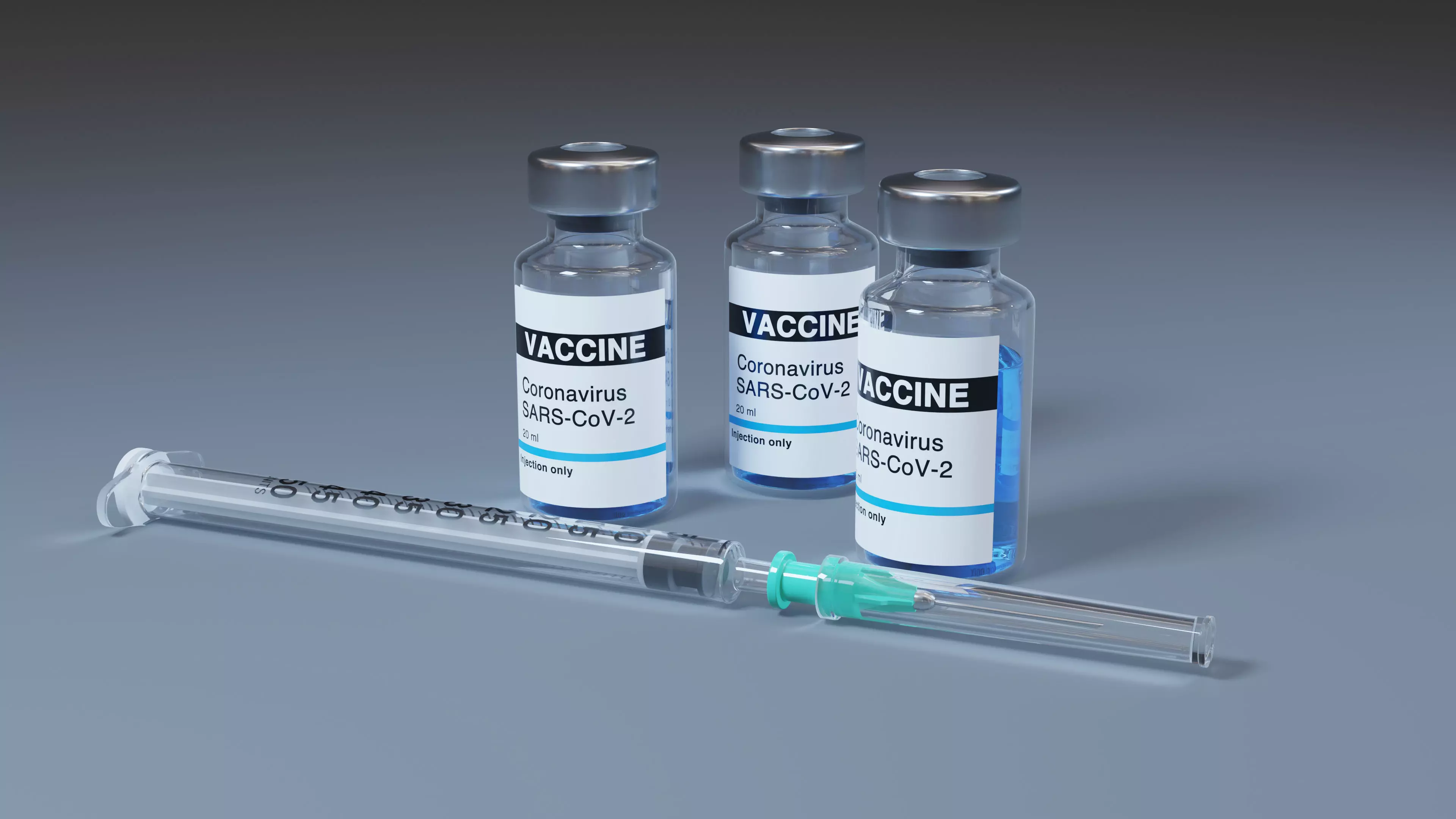 Vaccine with Syringe 3D model_0