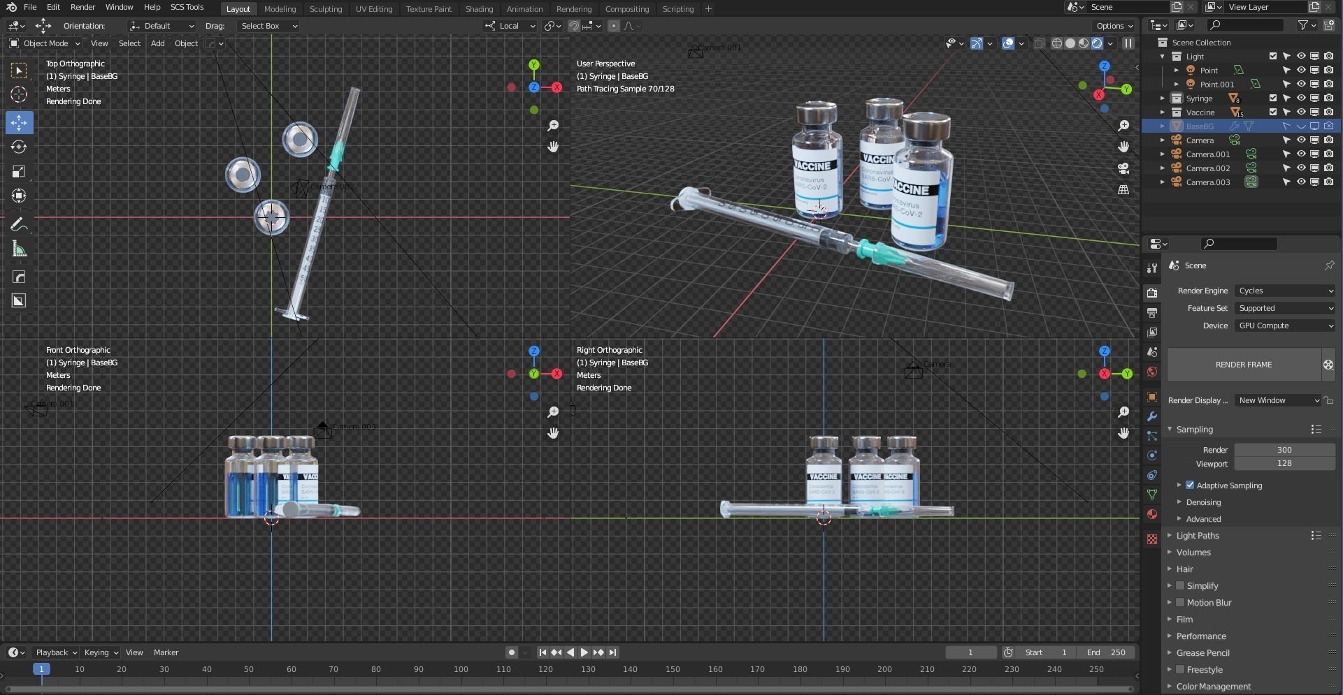 Vaccine with Syringe 3D model_6
