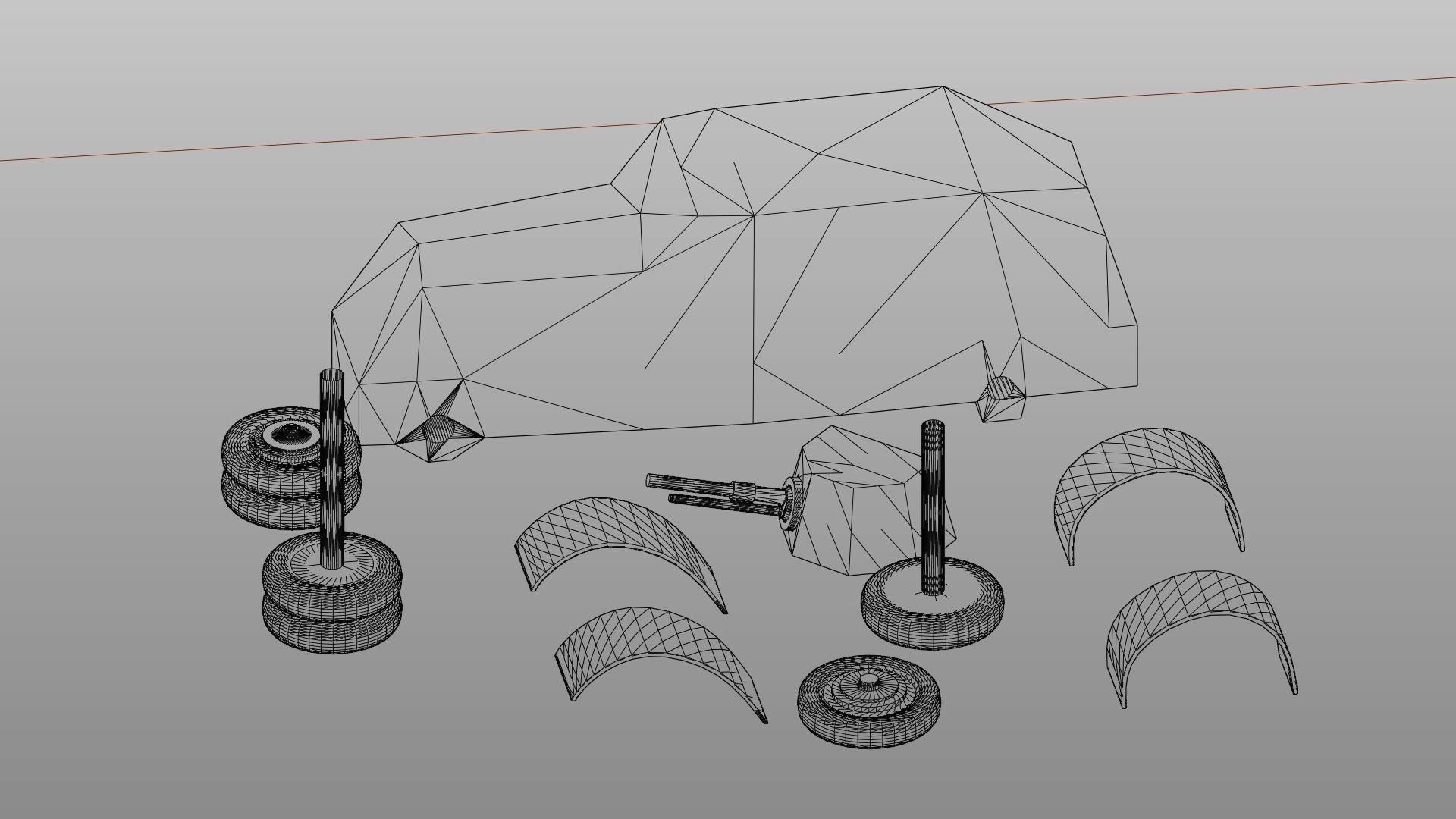 Simple model Polish Samochod Pancerny wzor 29 -   print ready 3D print model_4